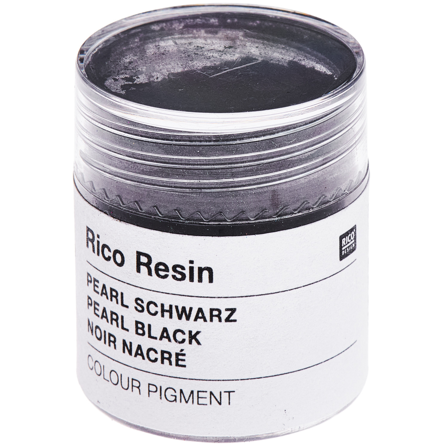 Farbpigmente für Resin mit Perl-Effekt, 5ml. Schwarzes Pigment von Rico Design für kreative Projekte.