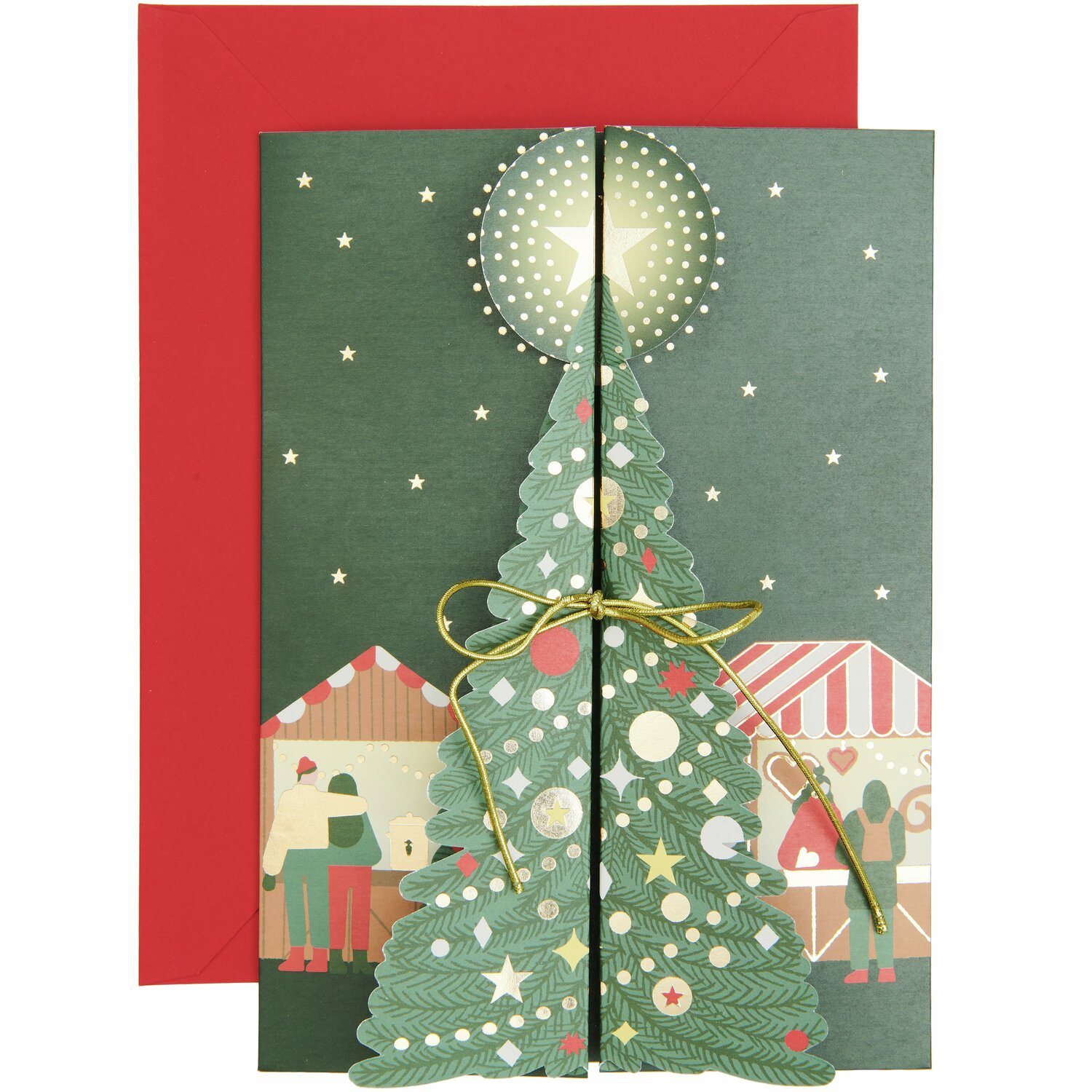 Pop-Up Karte Weihnachtsmarkt  B6 von Rico Design
