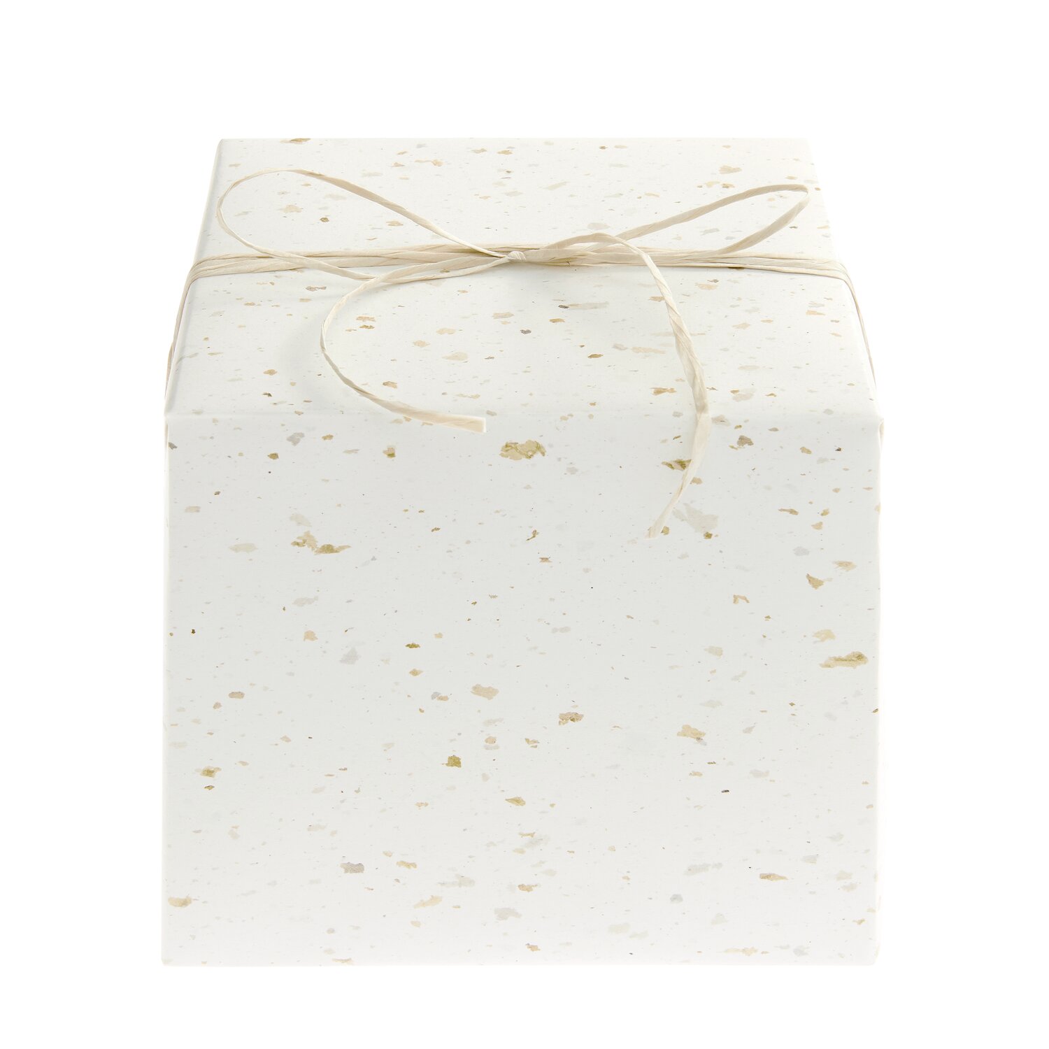 Paper Poetry Geschenkpapier Natur Farbsprenkel Weiß 0,7x2m von Rico Design