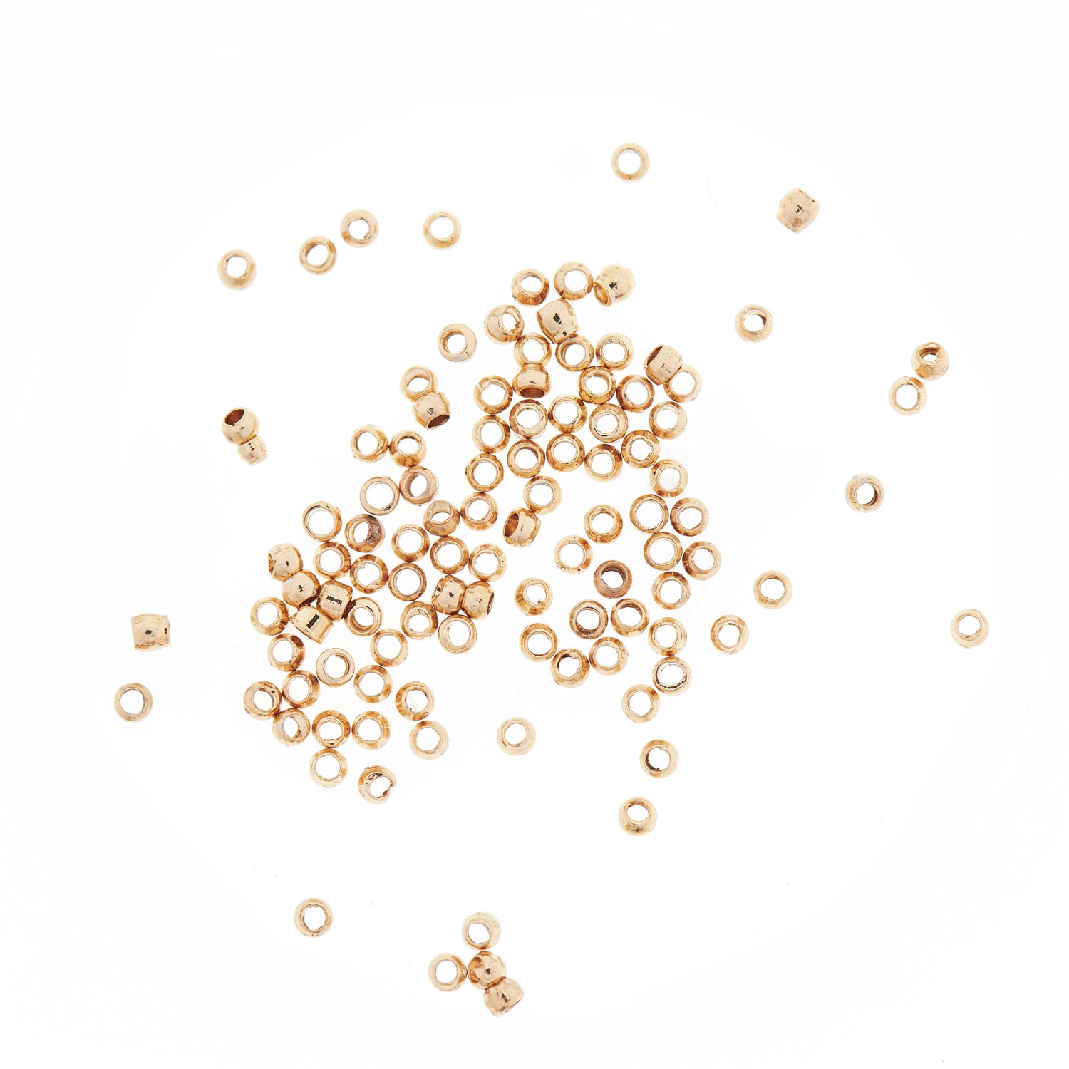 QuetschPerle gold 1,5mm 100 Stück