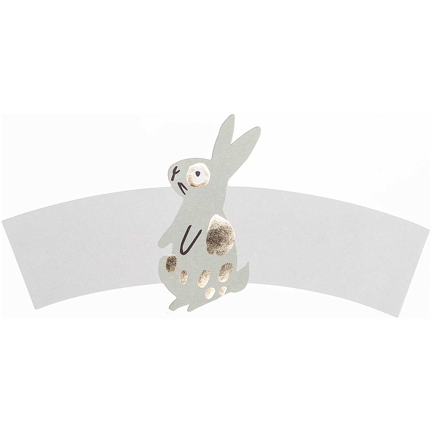 Papiermanschetten Hase mint 6 Stück Papiermanschetten Hase mint 6 Stück