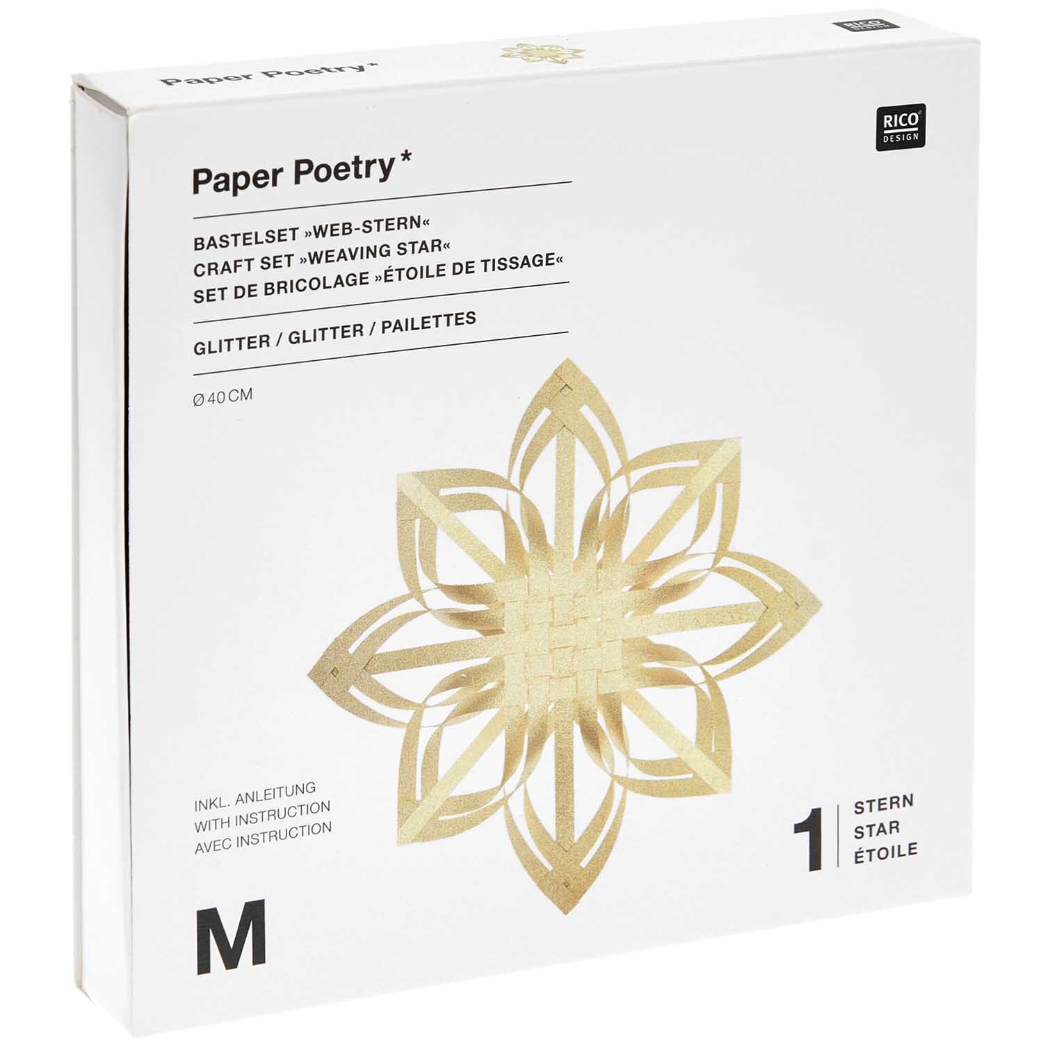 Paper Poetry Web-Stern Größe M 270g/m2 Paper Poetry Web-Stern Größe M 270g/m2