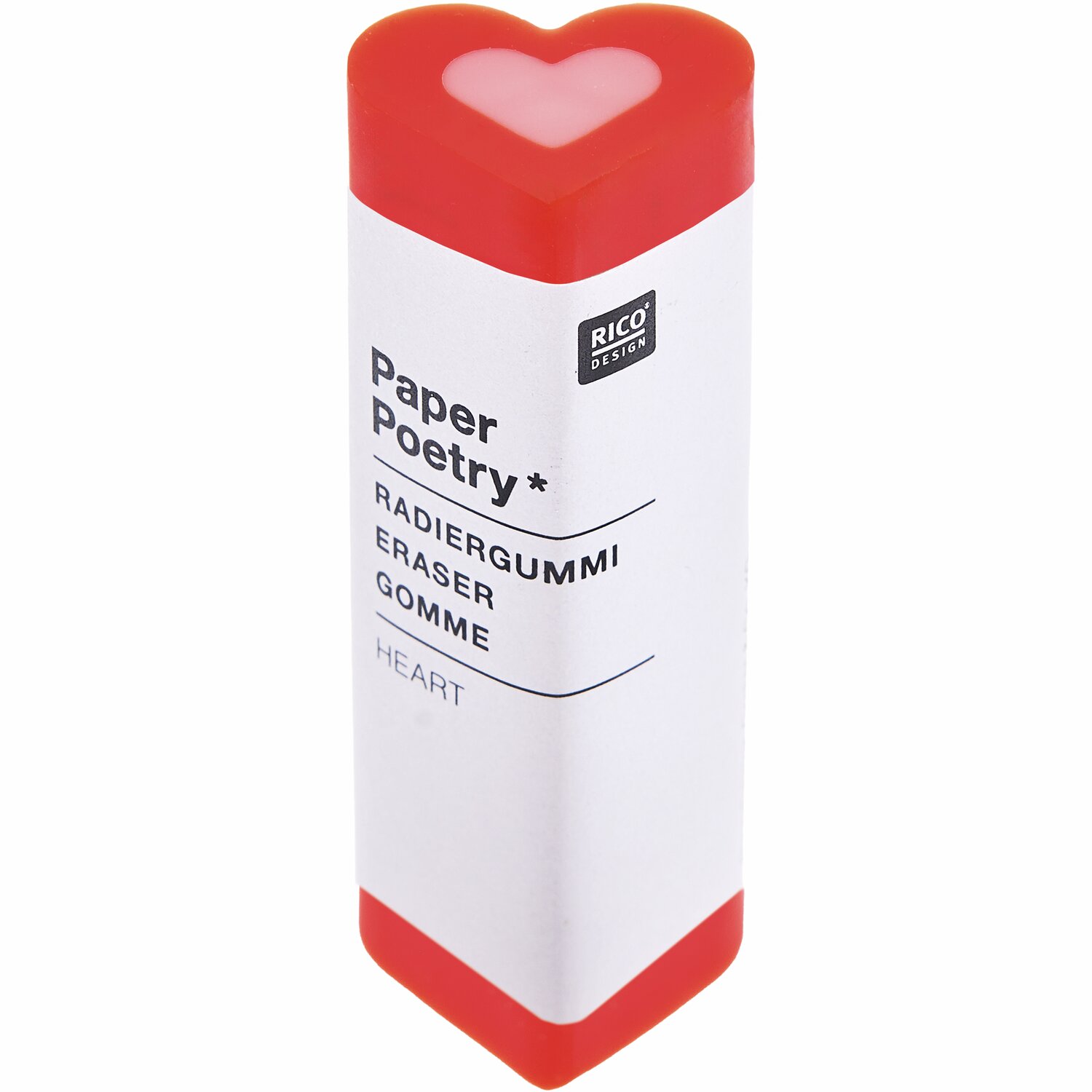 Rico Design x Redfries Radiergummi Herz Eye Candy 1,7x2,1x6cm Farbe Rot/Rosa von Rico Design