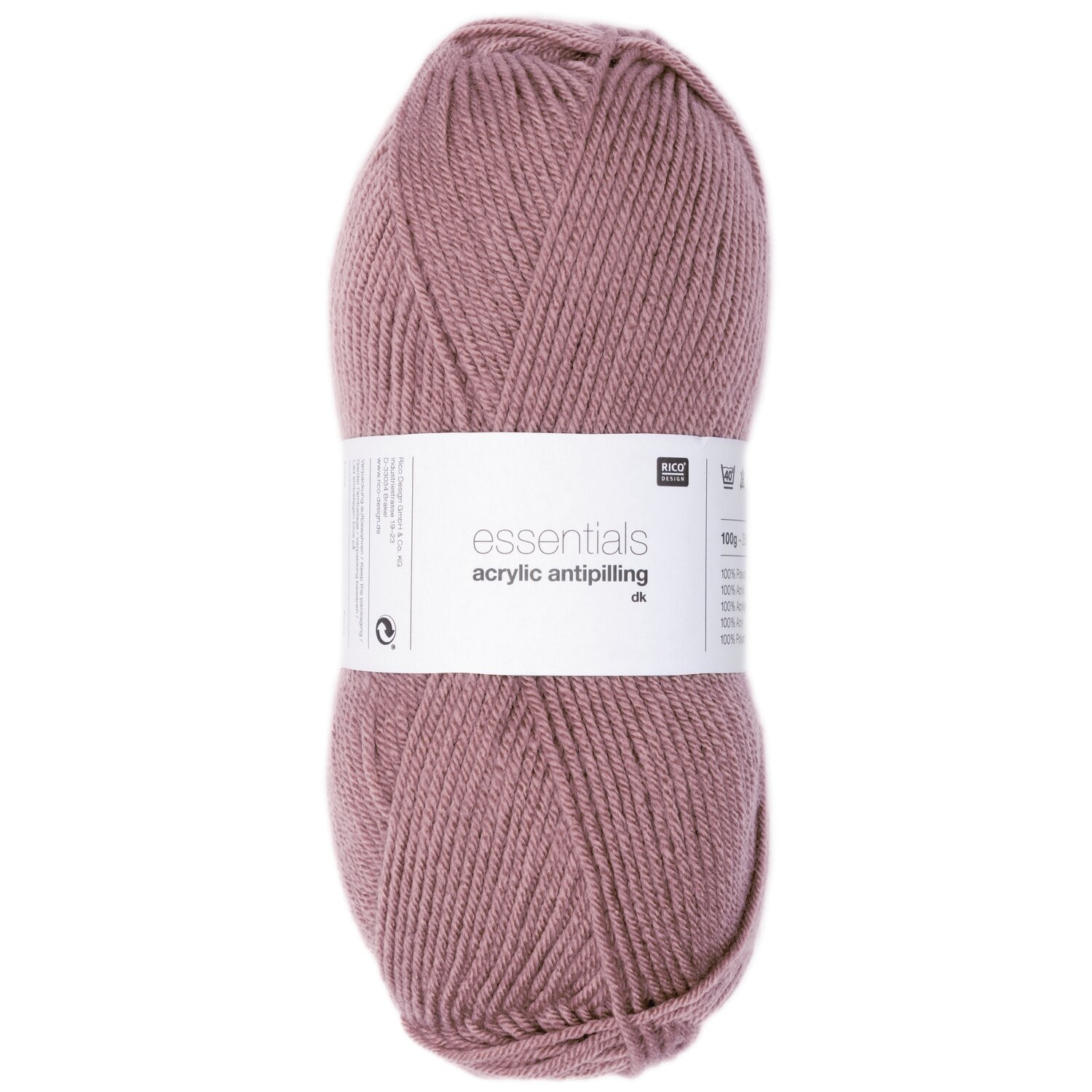 Essentials Acrylic Antipilling 100g 250m Farbe Altrosa von Rico Design