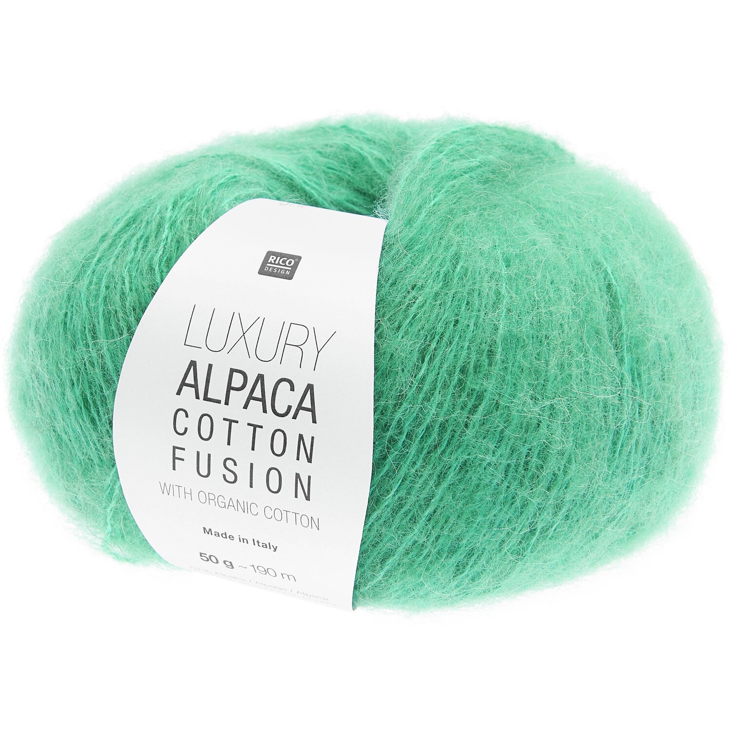 Luxury Alpaca Cotton Fusion 50g 190m Farbe Türkis von Rico Design Luxury Alpaca Cotton Fusion 50g 190m Farbe Türkis von Rico Design