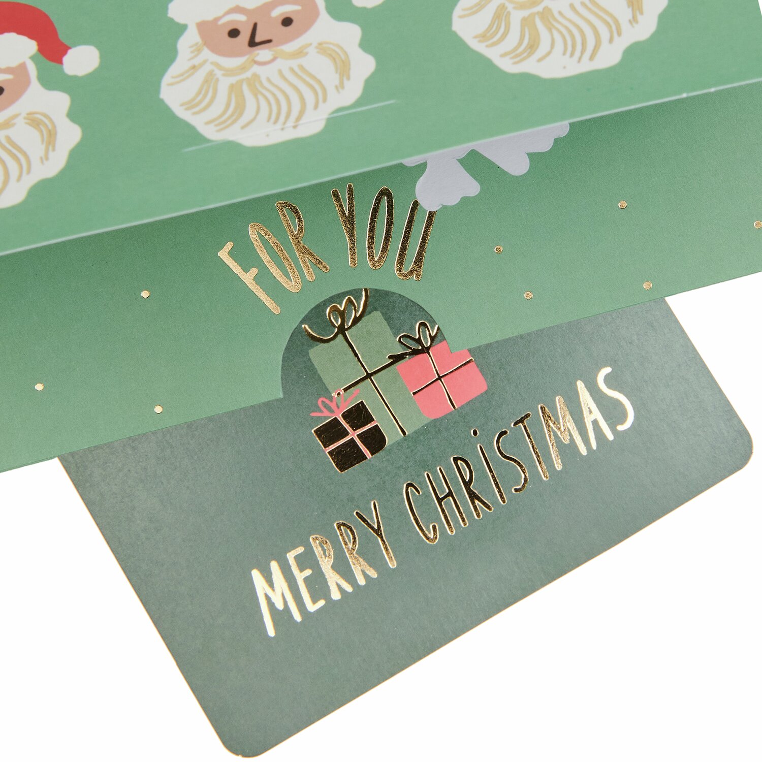 Pop-Up Karte Weihnachtsmann für Geldgeschenke  A5 von Rico Design