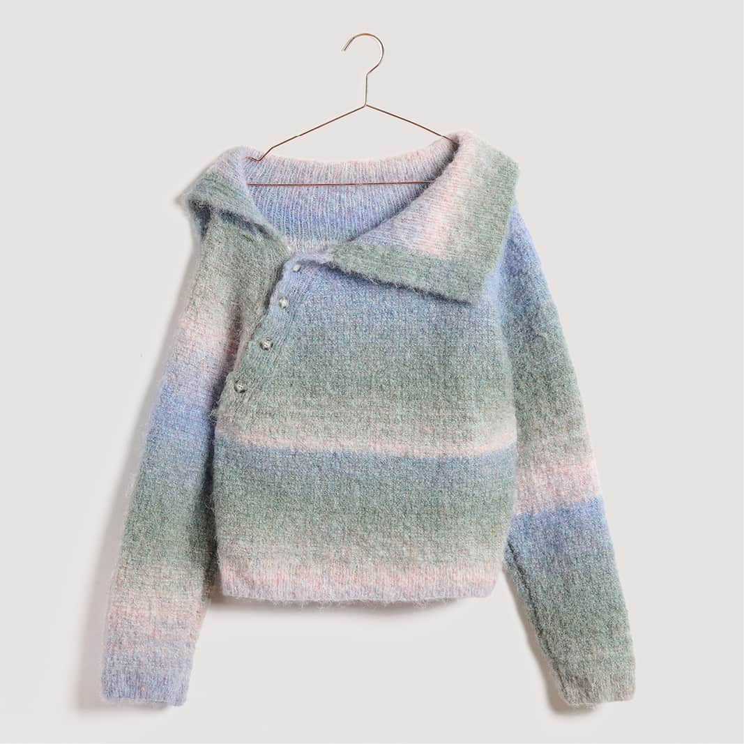 Gestrickter Pullover: Modell 10 aus dem Heft Lovewool No. 23