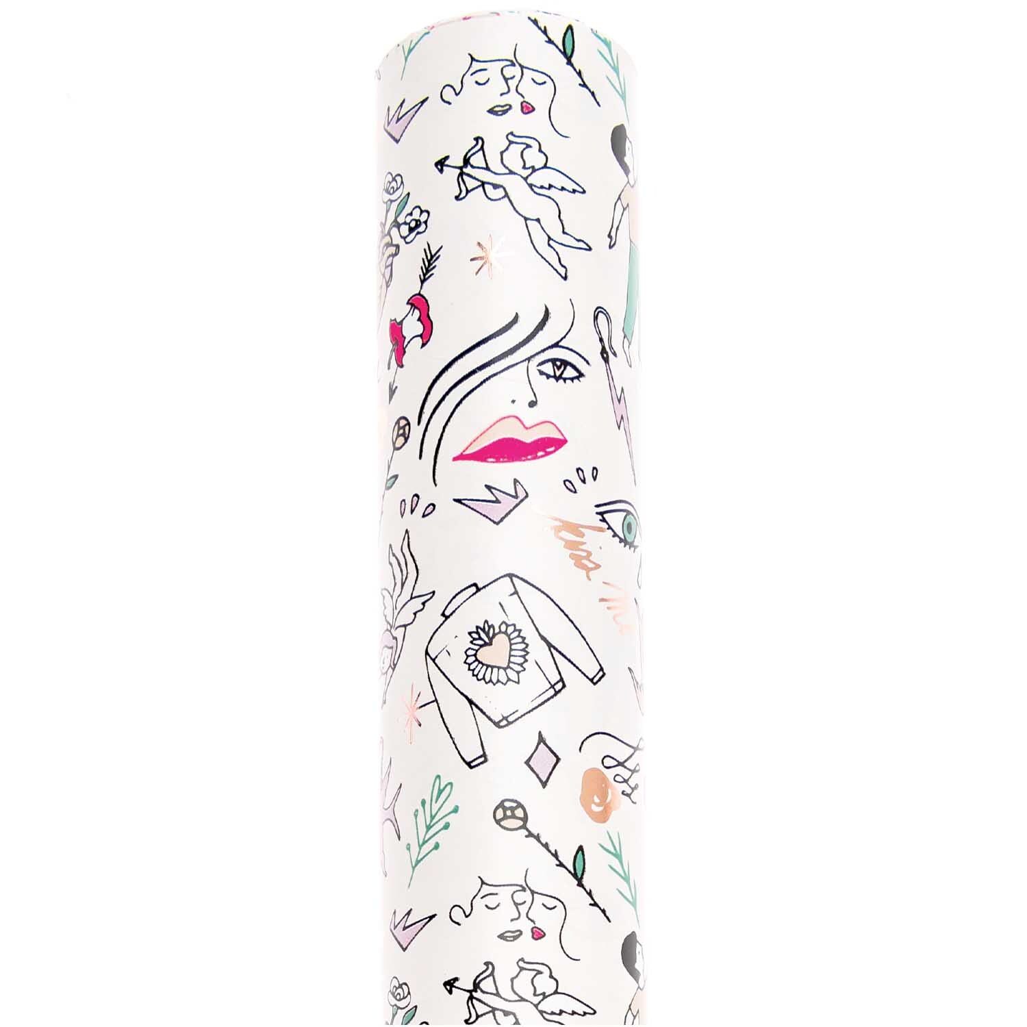 Paper Poetry Geschenkpapier It must be love Liebe 70cm 2m Hot Foil von Rico Design