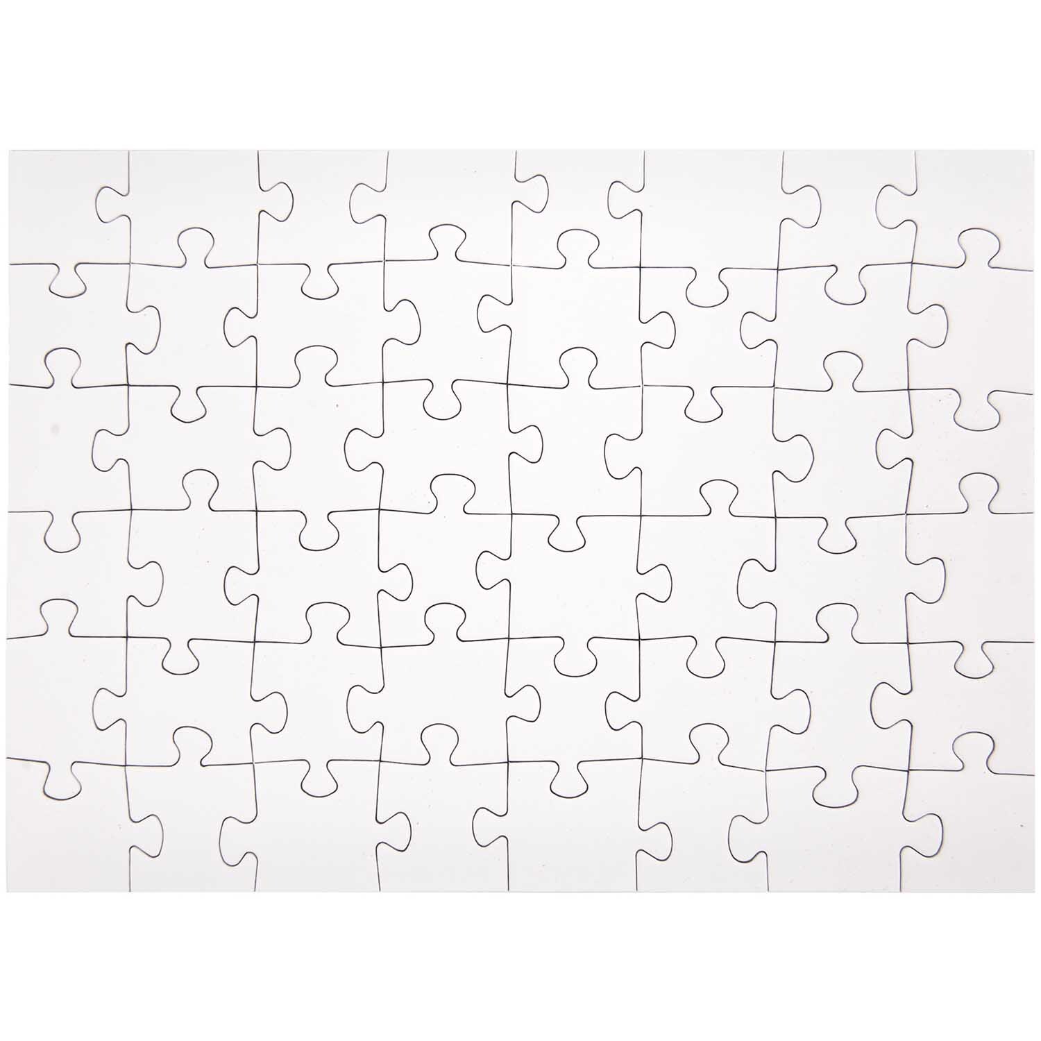 Puzzle zum Selbstbemalen A4 48 Teile