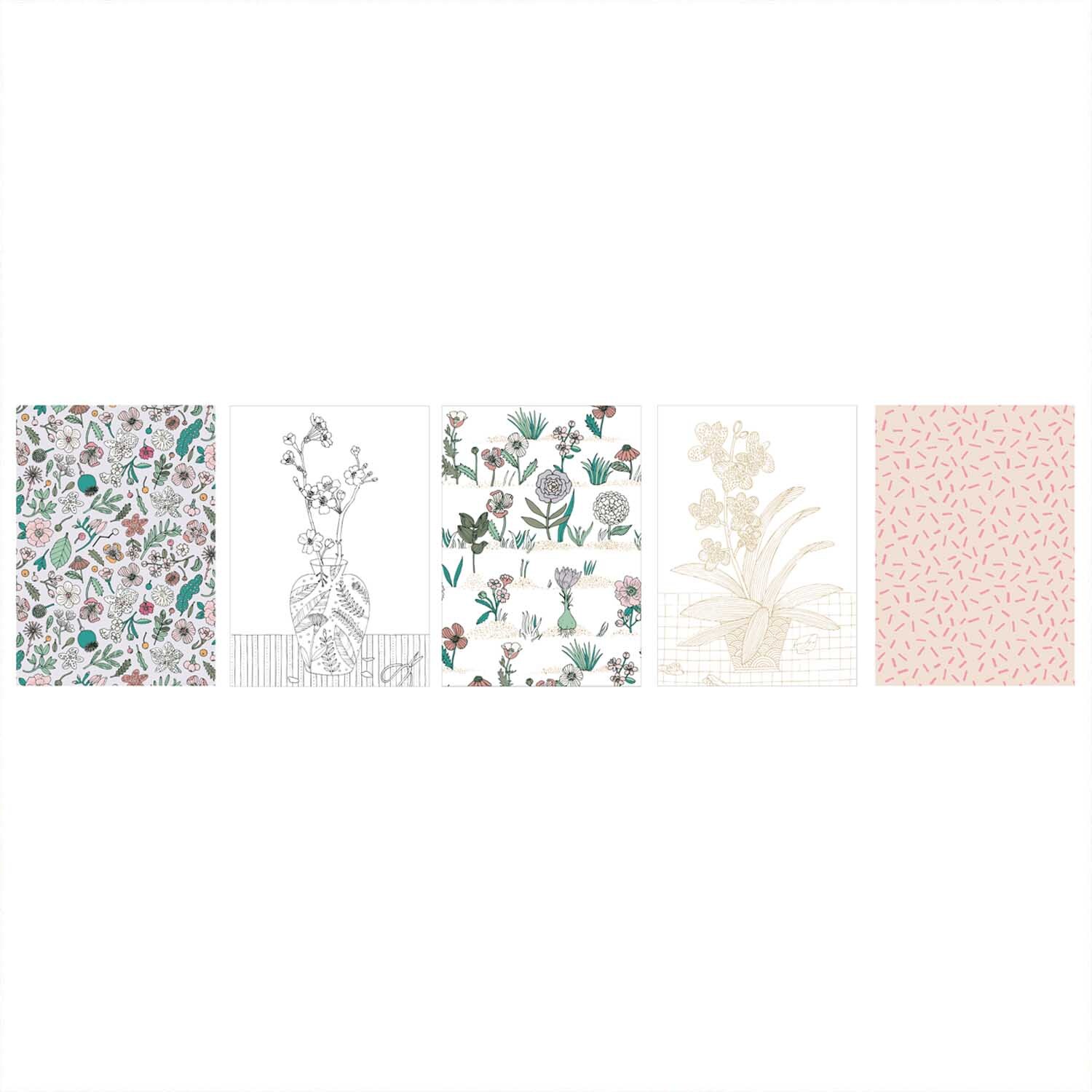 Paper Poetry Postkartenblock Hygge Flowers 12,5x17,6cm Paper Poetry Postkartenblock Hygge Flowers 12,5x17,6cm