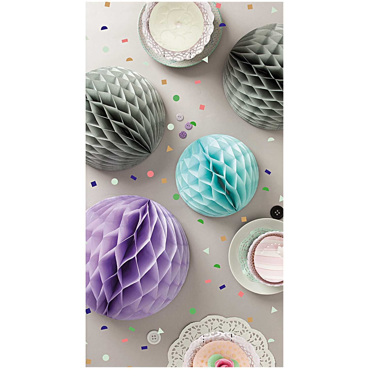 Wabenpapier Bälle pastell 3 Stück Wabenpapier Bälle pastell 3 Stück