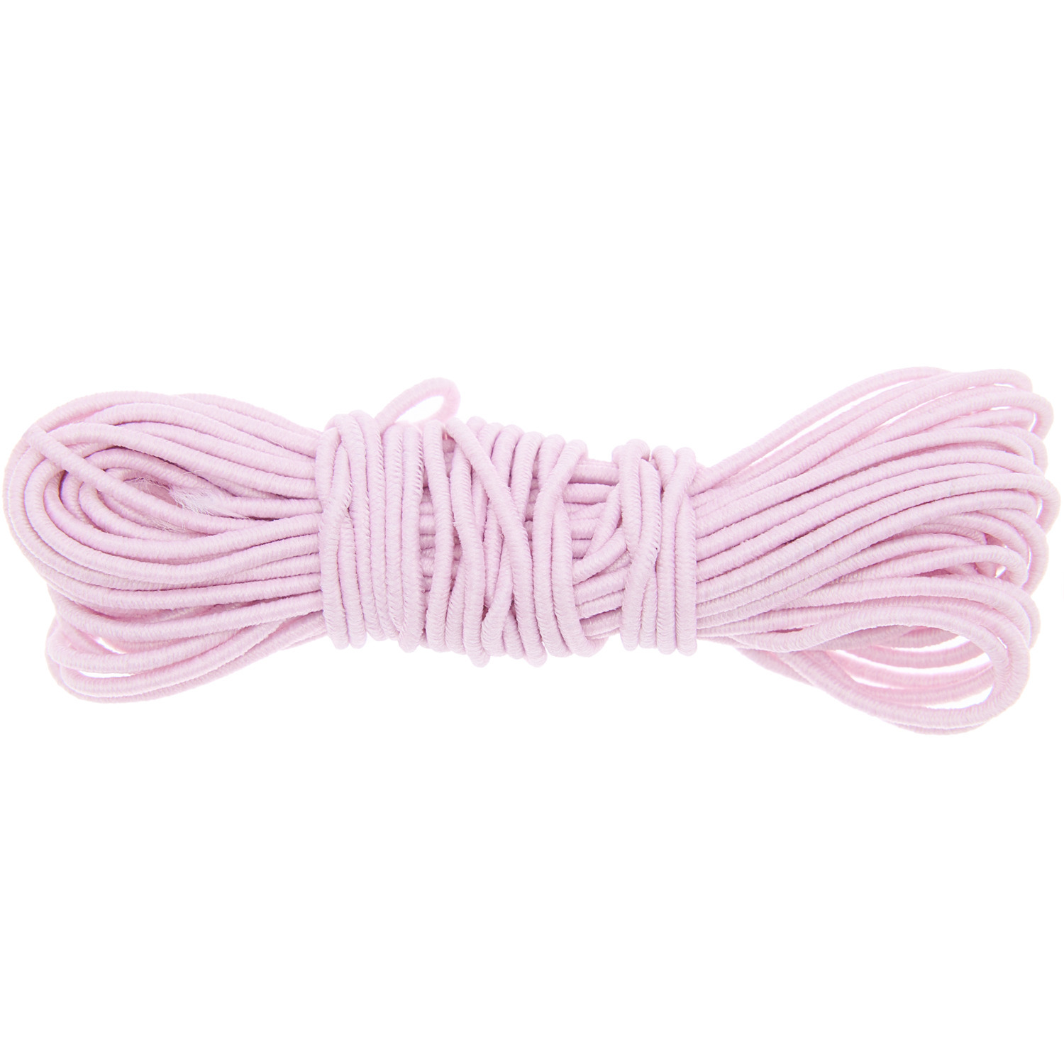 Hutgummiband 1mm 5m von Rico Design in Rosa, aufgerollt und bereit für kreative Projekte.