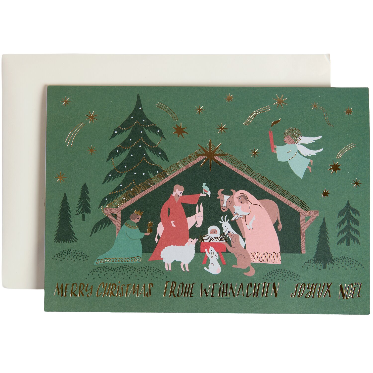 Paper Poetry Pop Up Karte Advent Krippe A5/C5 von Rico Design
