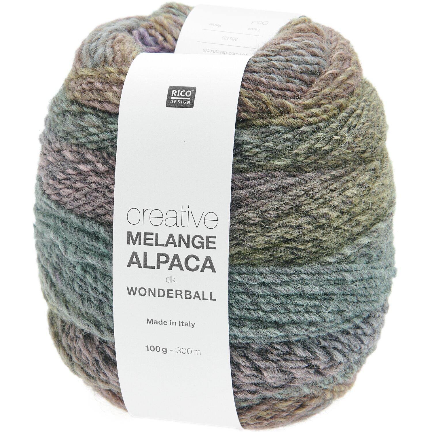 Creative Melange Alpaca Wonderball dk 100g 300m Farbe Pastels von Rico Design