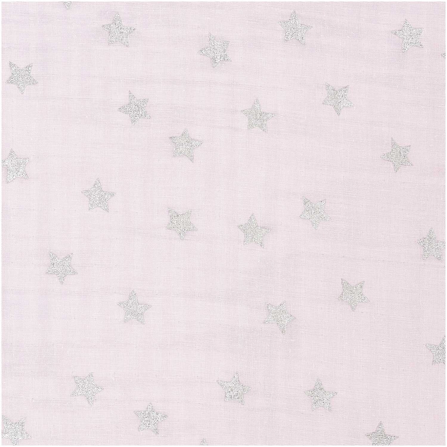 Musselin-Druckstoff Nostalgic Christmas Sterne rosa-metallic 140cm Musselin-Druckstoff Nostalgic Christmas Sterne rosa-metallic 140cm