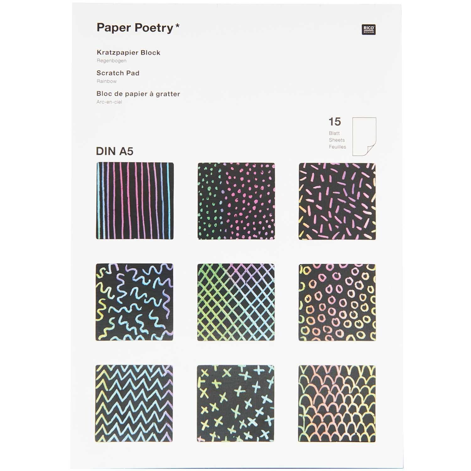 Paper Poetry Kratzpapierblock Paper Poetry Kratzpapierblock