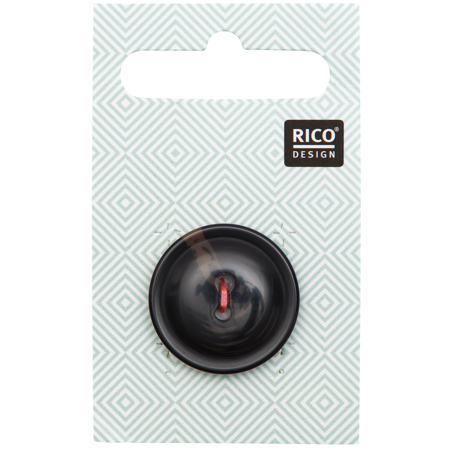 Knopf schwarz 2,5cm von Rico Design