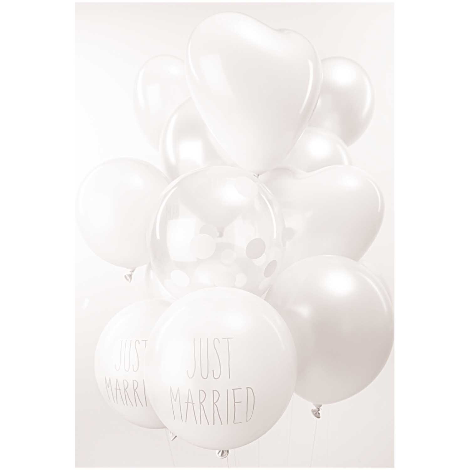 Luftballon Punkte/unifarben transparent-weiß 30cm 12 Stück Luftballon Punkte/unifarben transparent-weiß 30cm 12 Stück