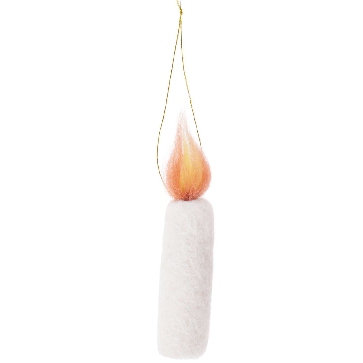 Anhänger-Kerze 11,5x2x2cm Farbe Weiß von Rico Design