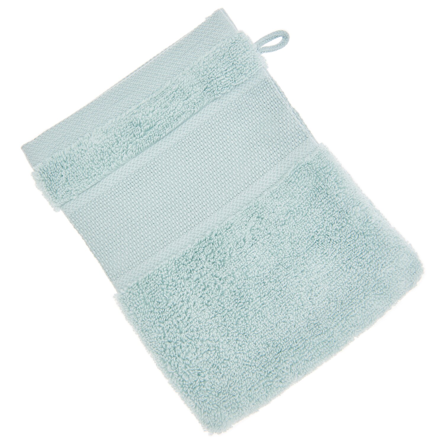 Waschhandschuh von Rico Design, weiches Frottee mit Aufhänger, 15x21cm, GOTS-zertifiziert, ideal fürs Bad und die tägliche Körperpflege