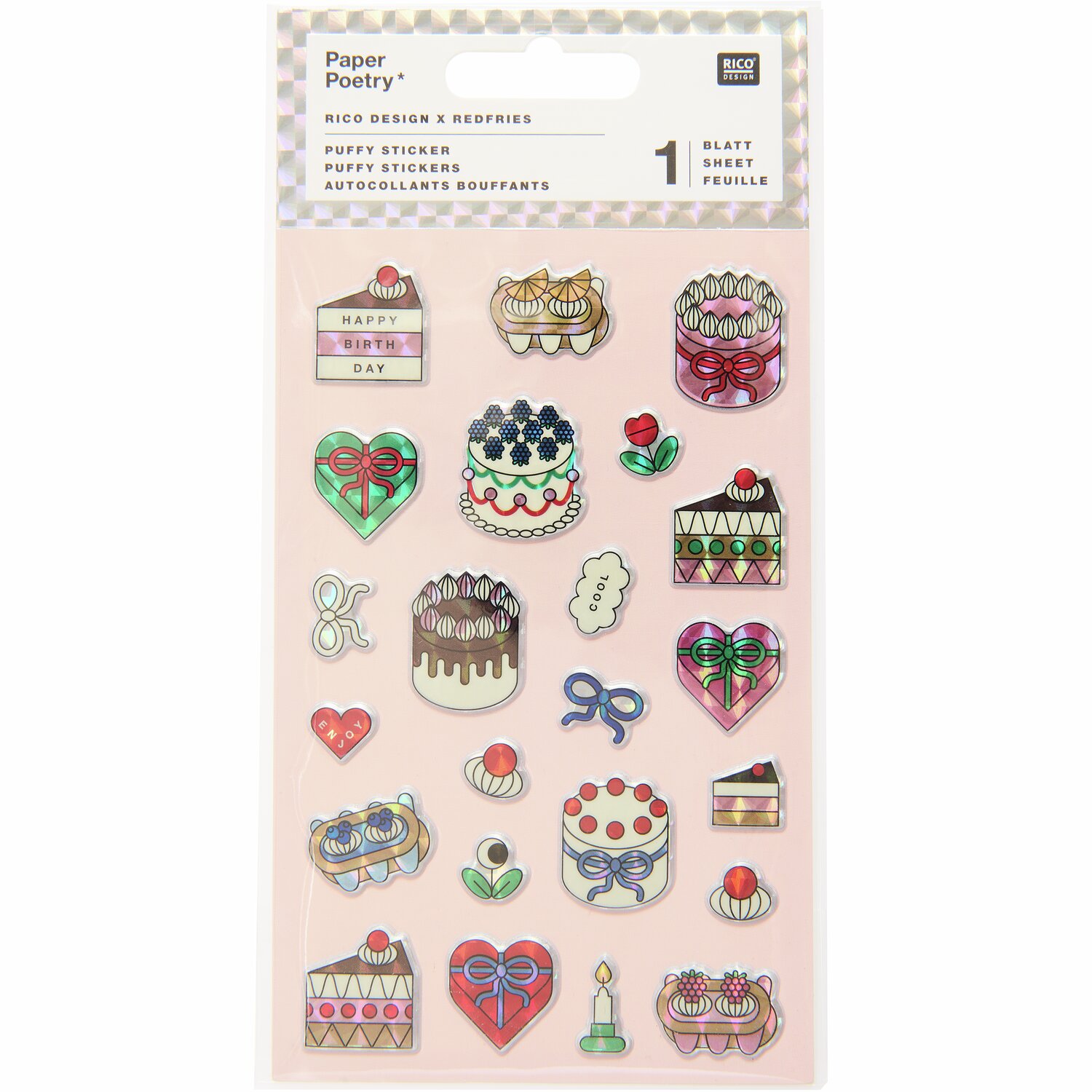 Rico Design x Redfries Puffy Sticker Torten von Rico Design