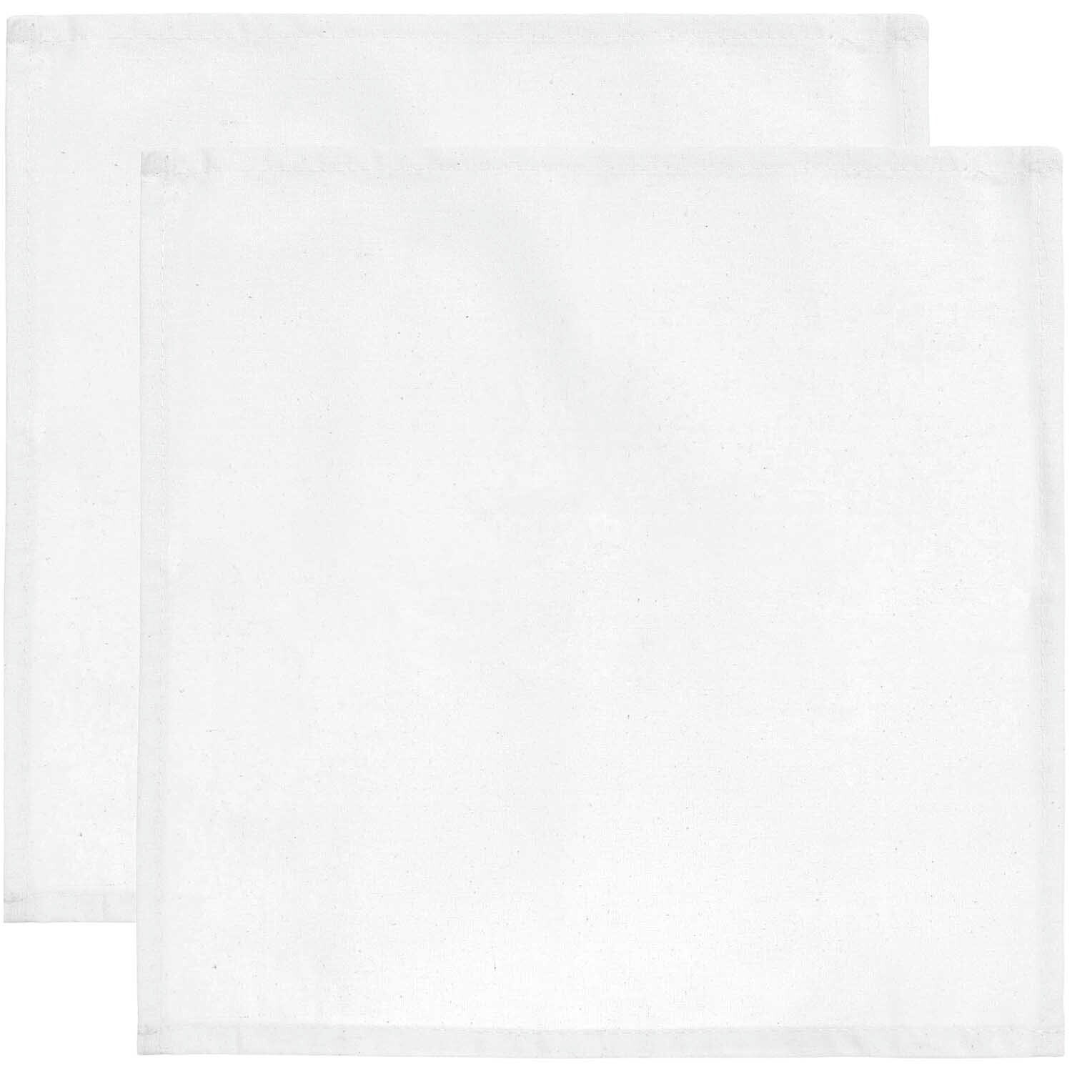 Stoffserviette 2 Stück weiß Stoffserviette 2 Stück weiß