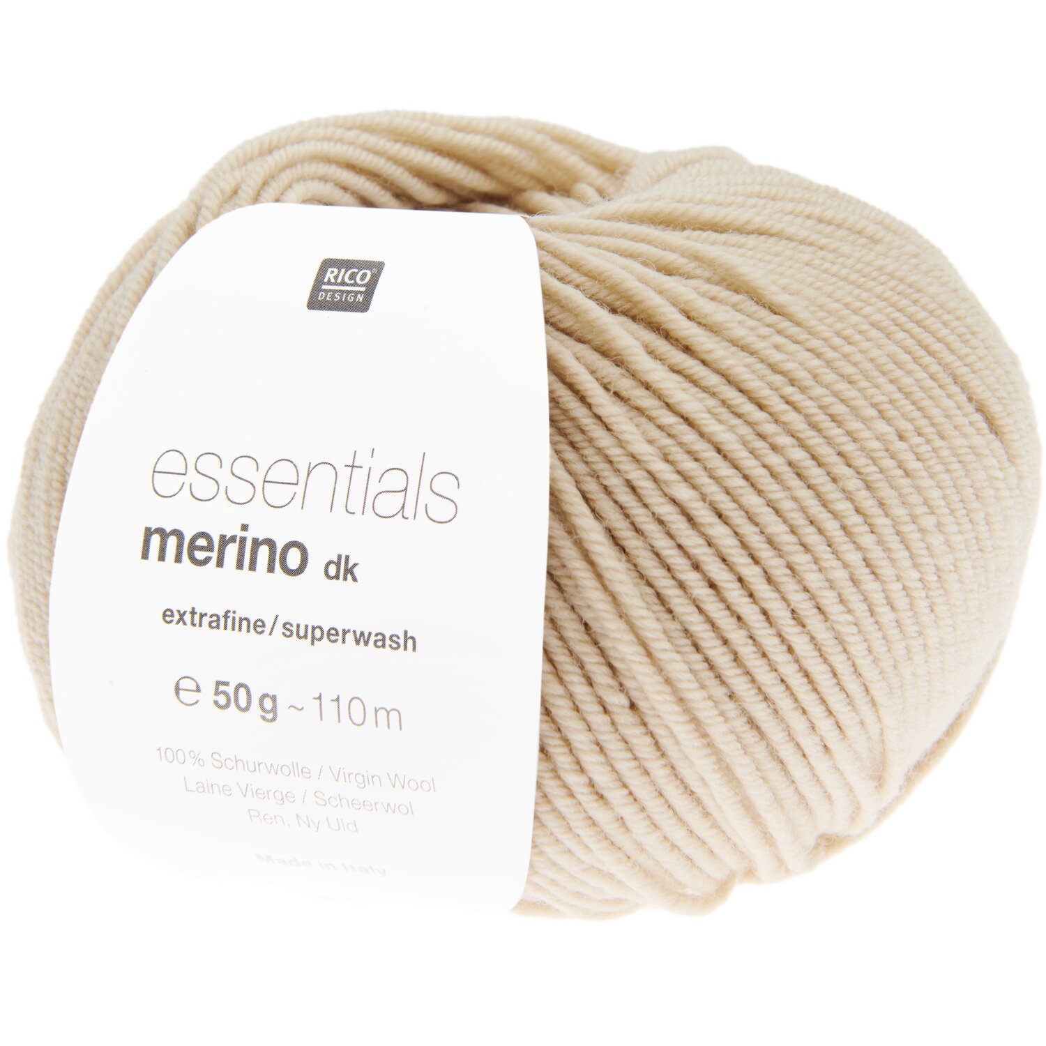 Essentials Merino dk 50g 110m Farbe Elfenbein von Rico Design