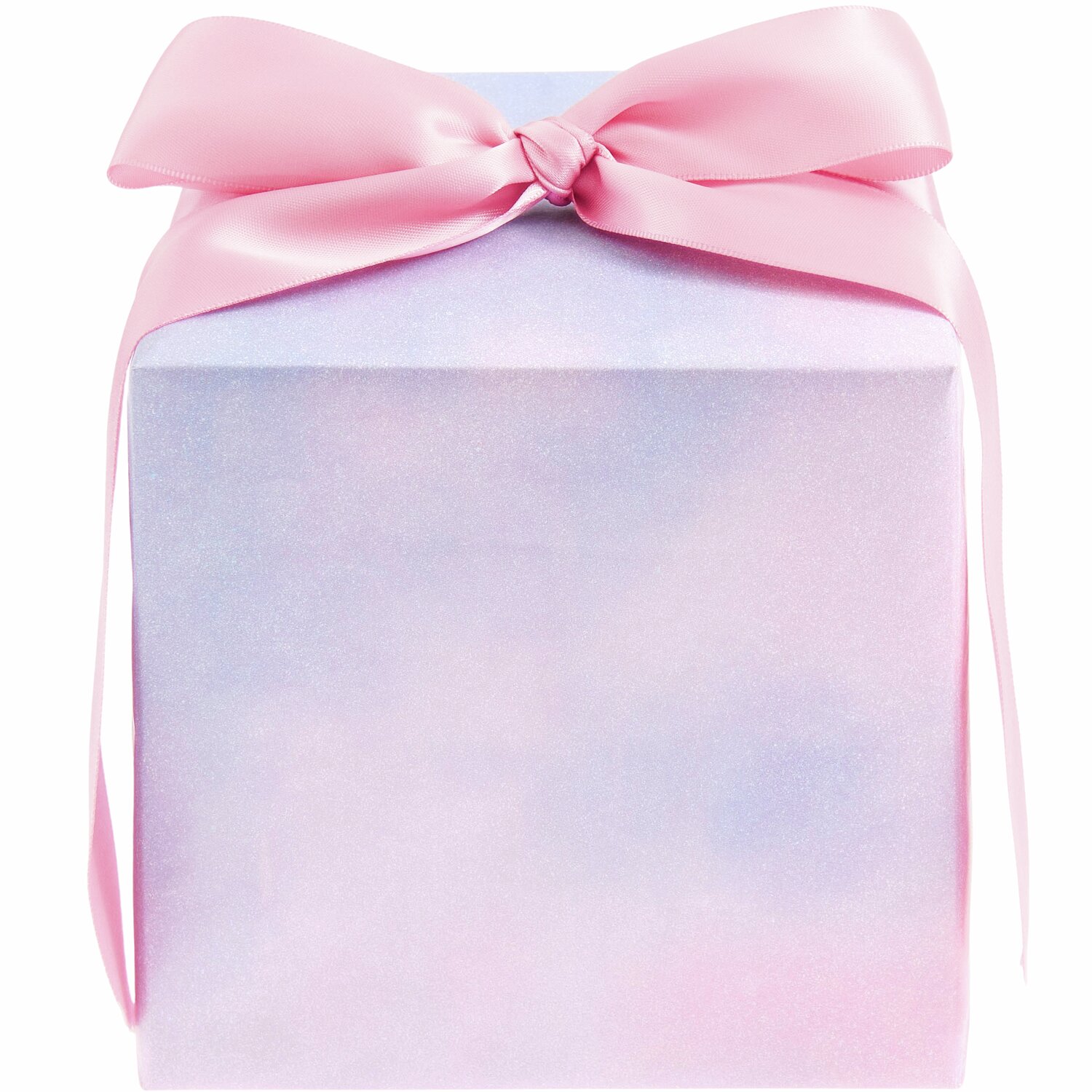 Paper Poetry Seidenpapier Mix The Sky is the Limit: Pastellfarbene Geschenkbox mit rosa Schleife. Ideal für kreative Verpackungen.