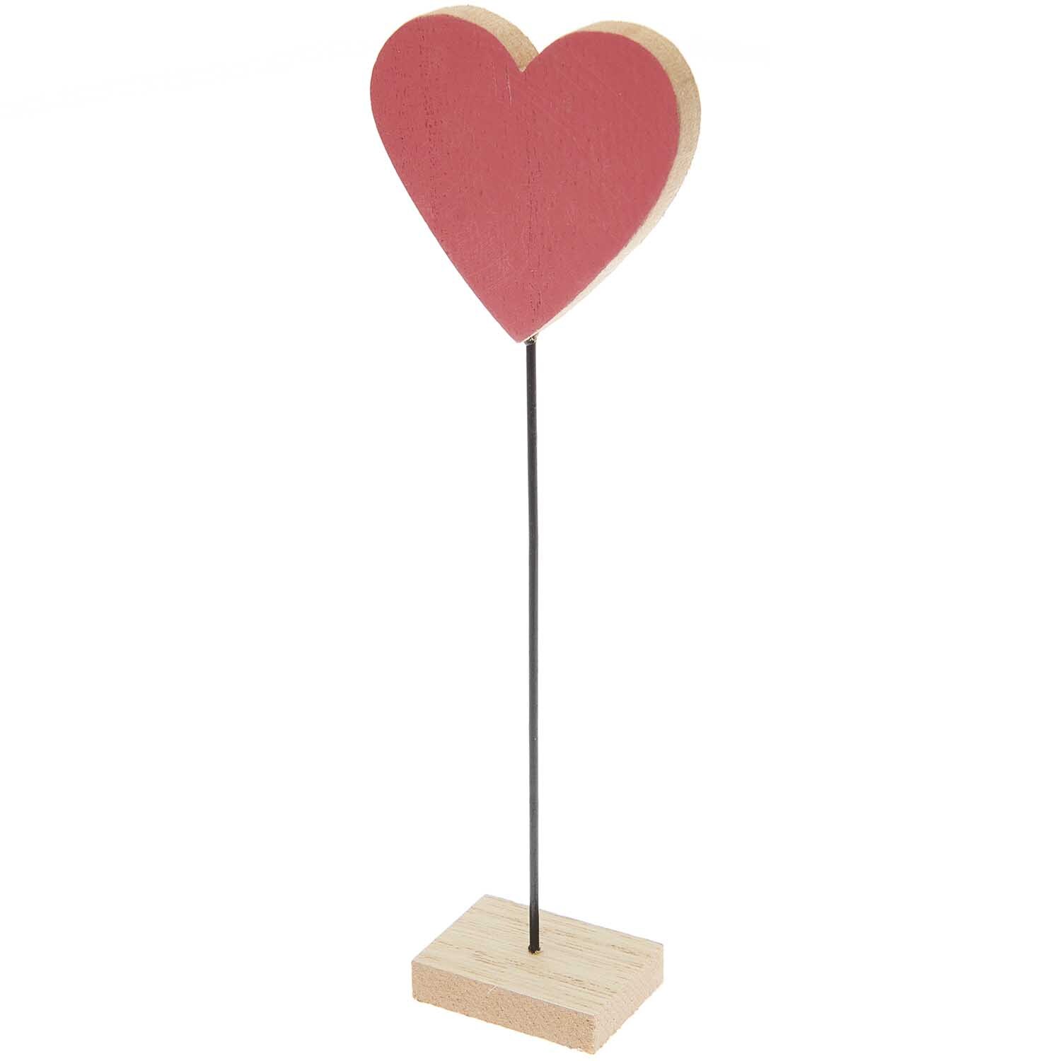 Deko-Aufsteller Herz rot 6x20cm Deko-Aufsteller Herz rot 6x20cm