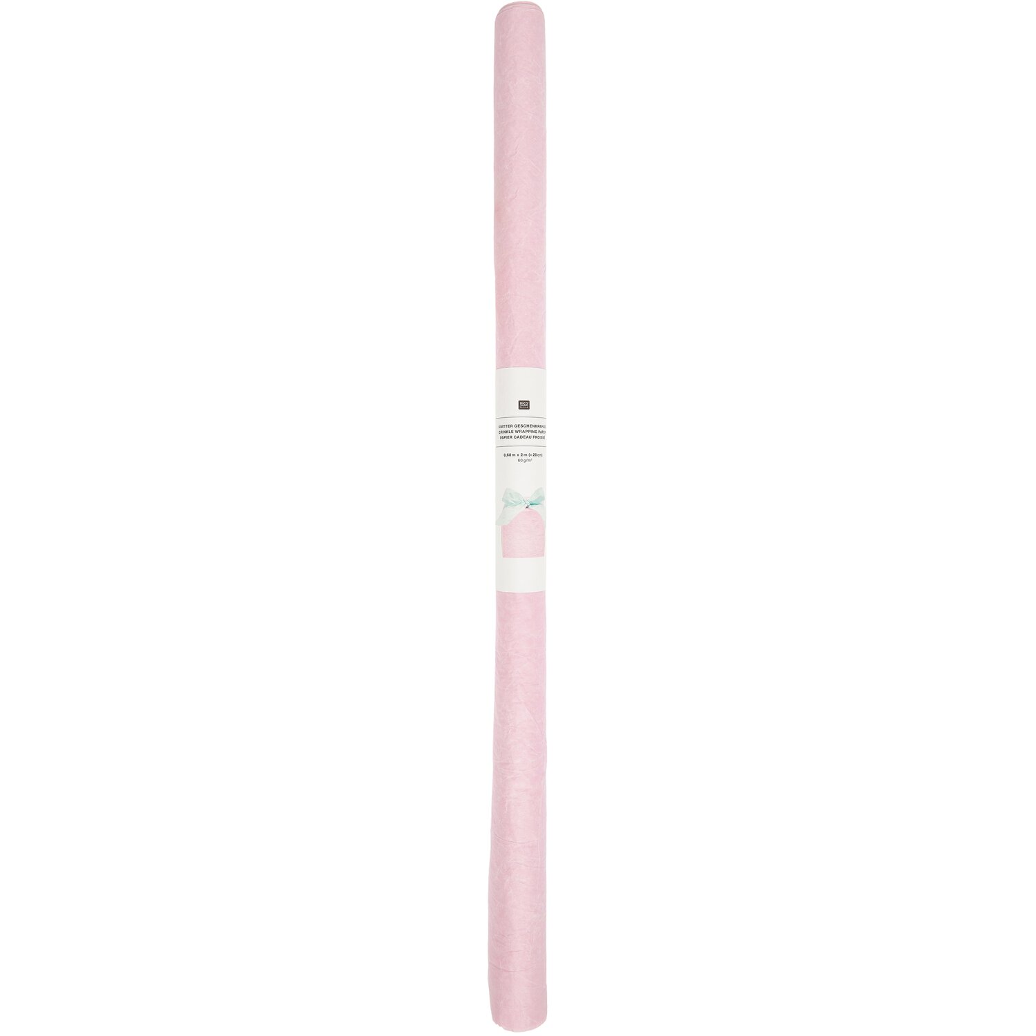 Knitter Geschenkpapier 0,68x2m Farbe Rosa von Rico Design