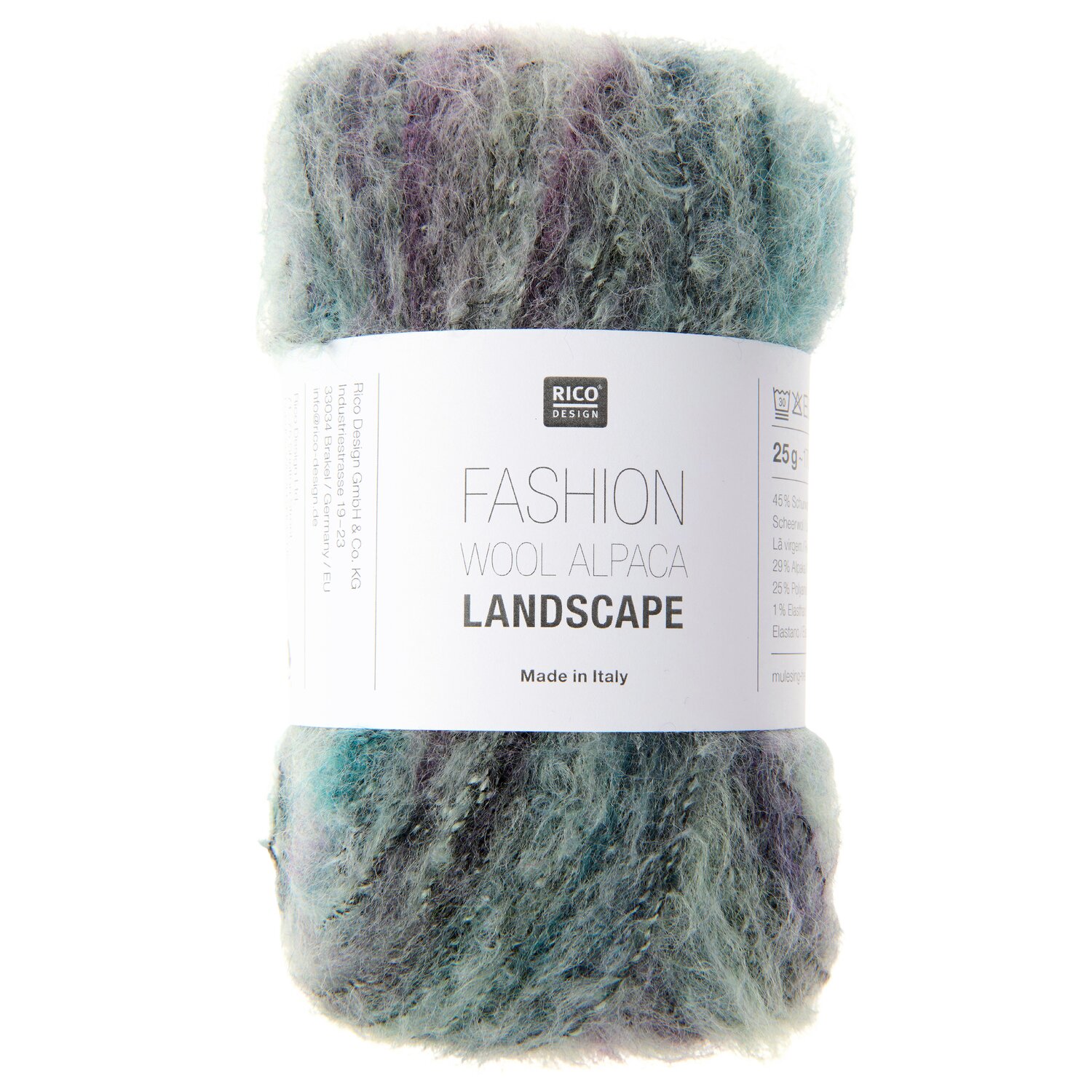 Fashion Wool Alpaca Landscape 25g 170m Farbe Deep Sea von Rico Design