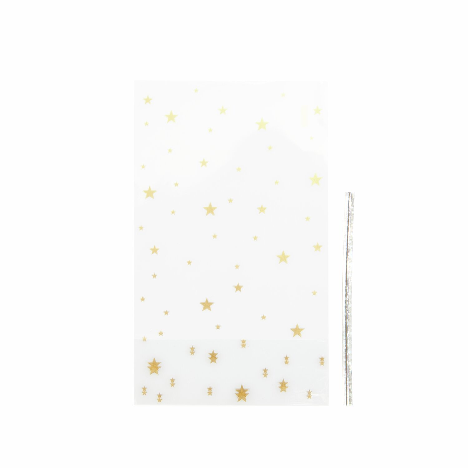 Kekstüten Goldene Sterne 10 Stück Größe 90x150mm von Rico Design