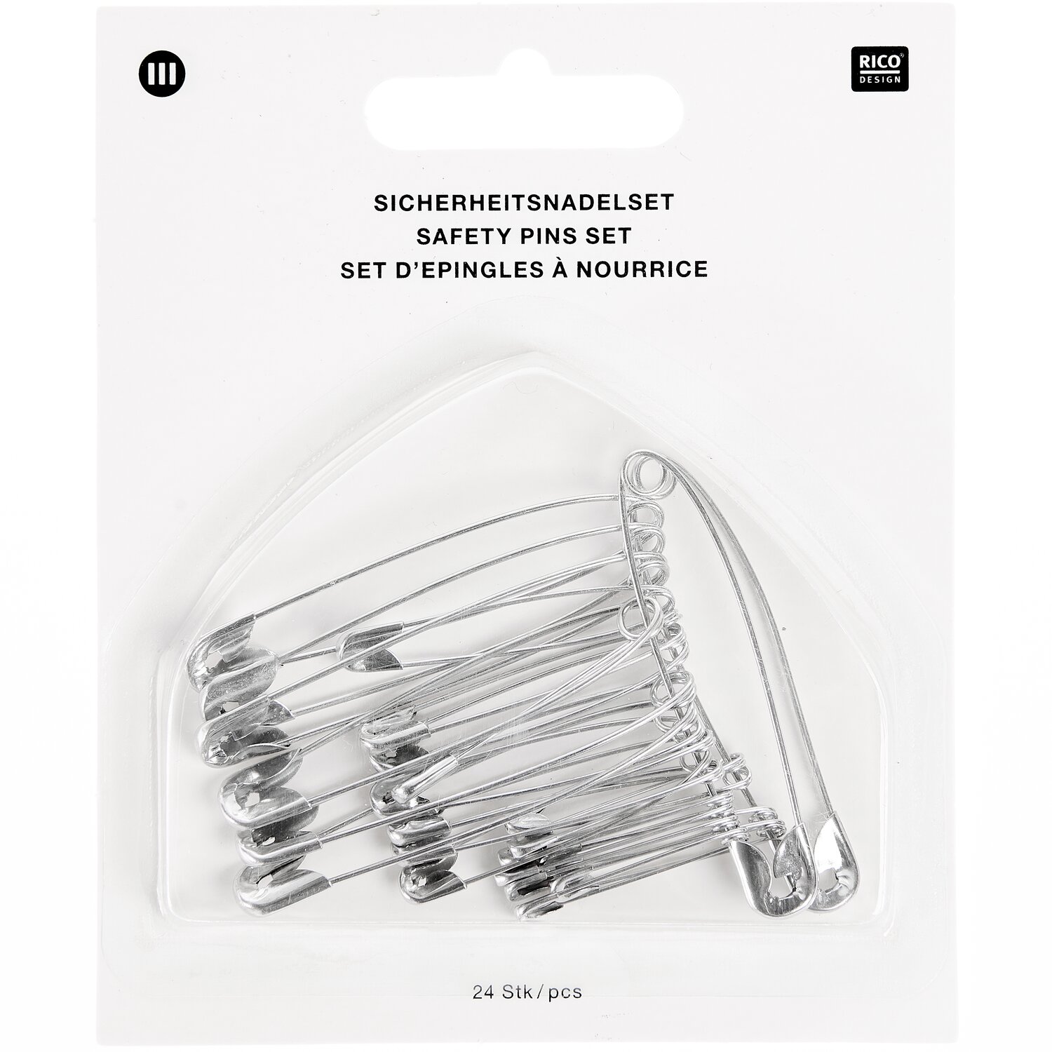 Sicherheitsnadeln sortiert 24 Stück von Rico Design