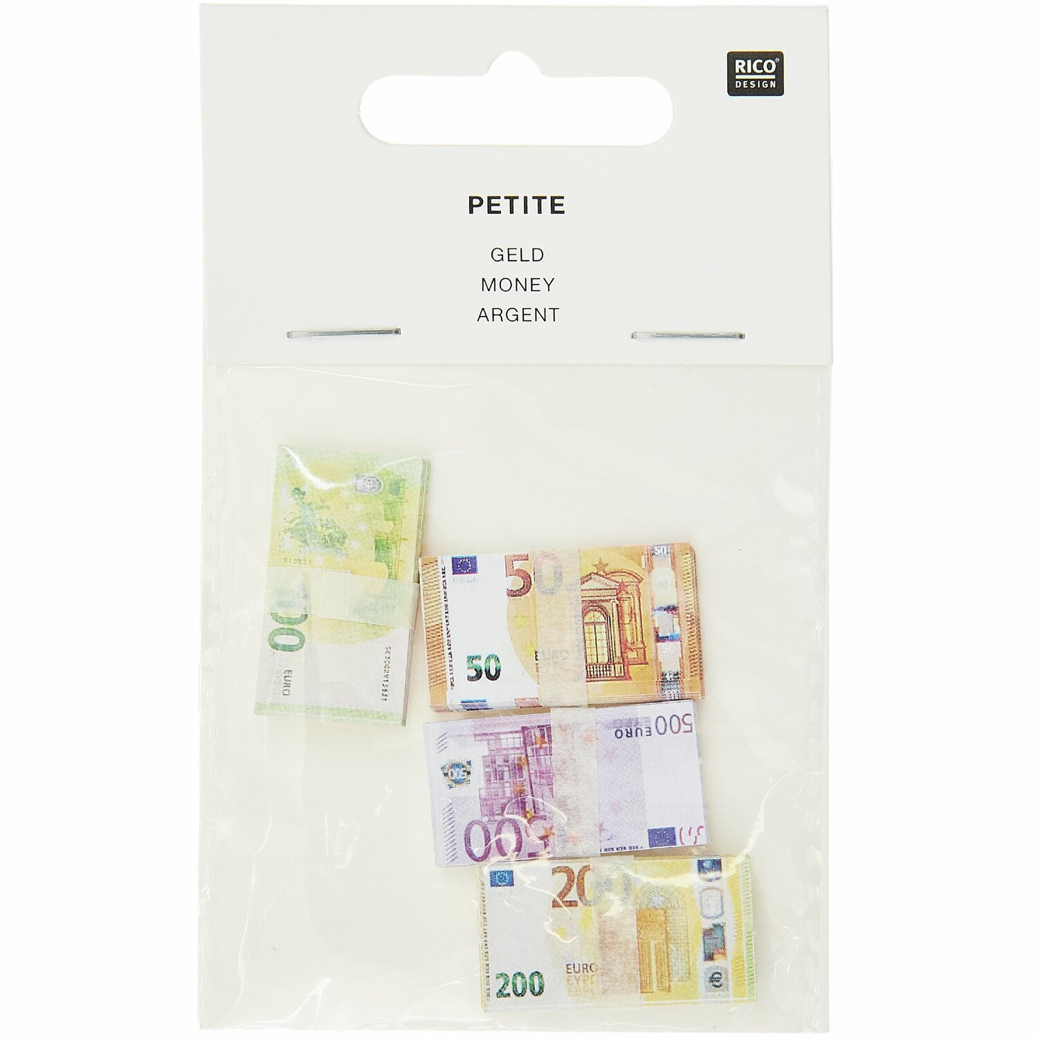 Miniatur Geld 4 Geldbündel von Rico Design
