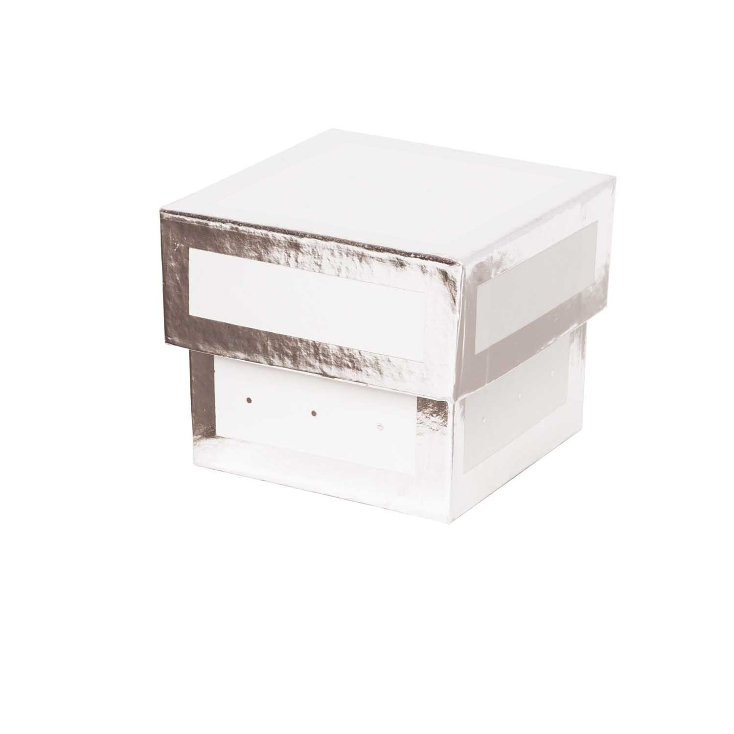 Paper Poetry Geschenkschachtel eckig weiß von Rico Design, ideal zum stilvollen Verpacken von Geschenken. Elegantes Design mit glänzenden Akzenten.