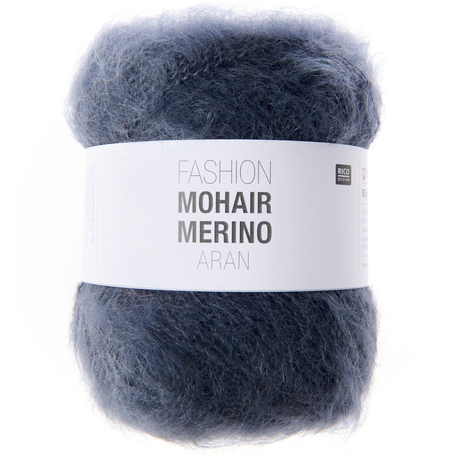 Fashion Mohair Merino aran 50g Farbe Marine von Rico Design
