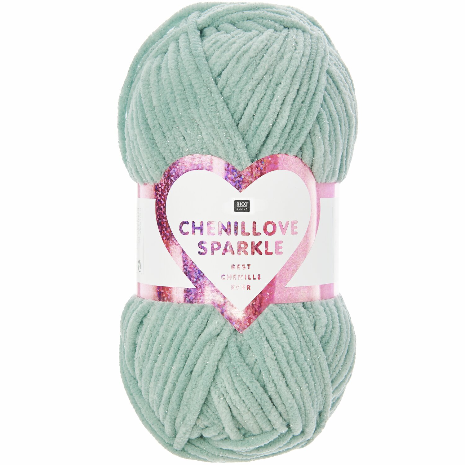 Creative Chenillove Sparkle 100g 110m Farbe Aqua von Rico Design Creative Chenillove Sparkle, weiches Garn in Aqua, 100g 110m, ideal für Strickprojekte.