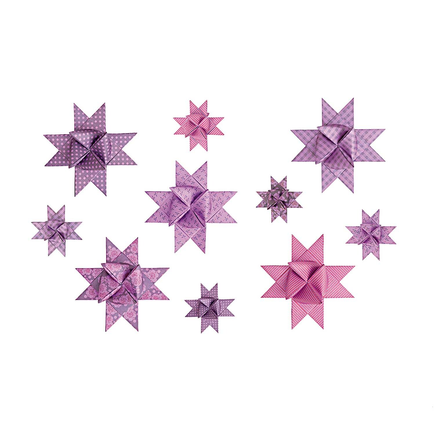 Fröbelstreifen lila-aubergine mix 60 Stück von Rico Design
