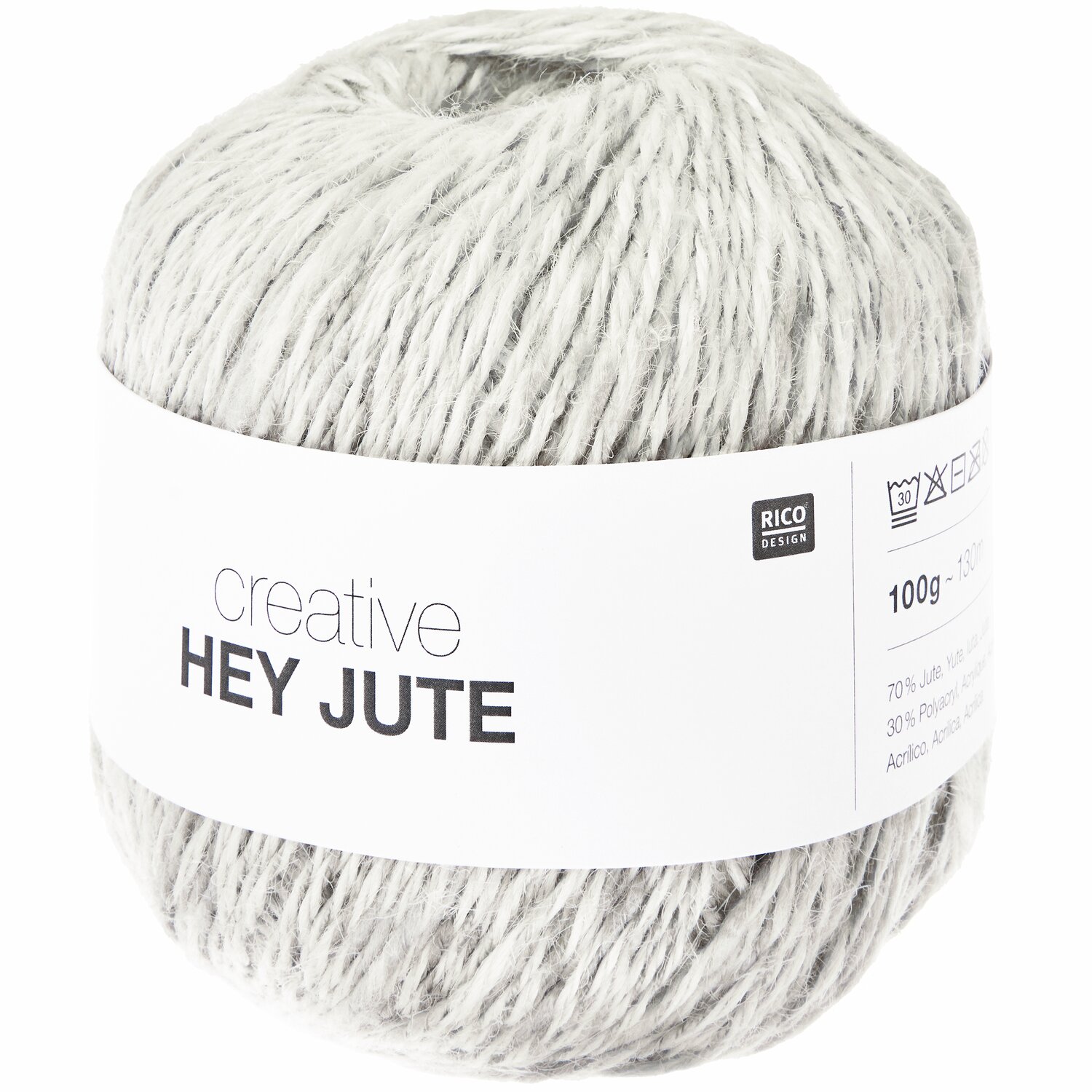 Creative "Hey Jute" 100g 130m Farbe Greys von Rico Design