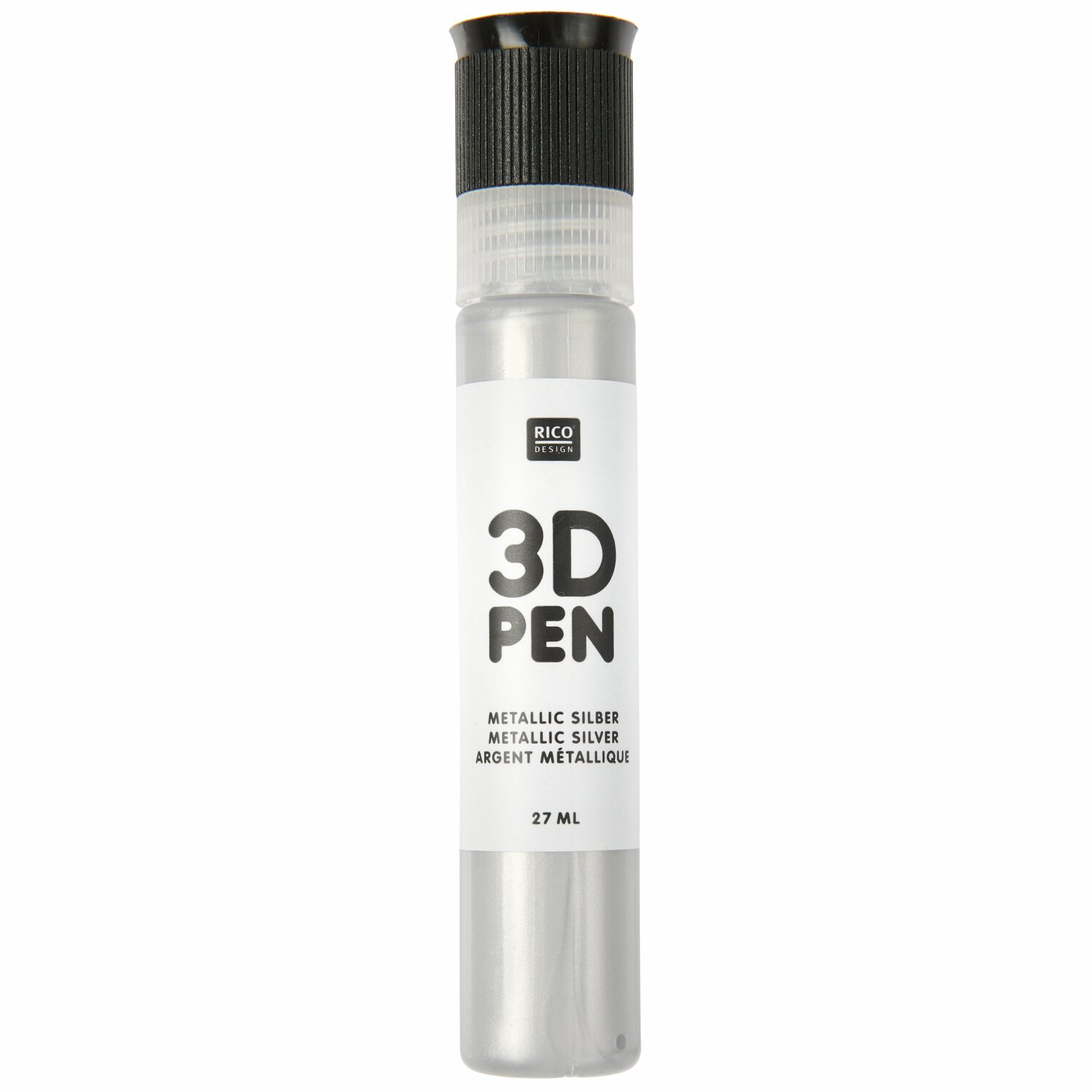 3D Pen Farbe 27ml Farbe Metallic Silber von Rico Design