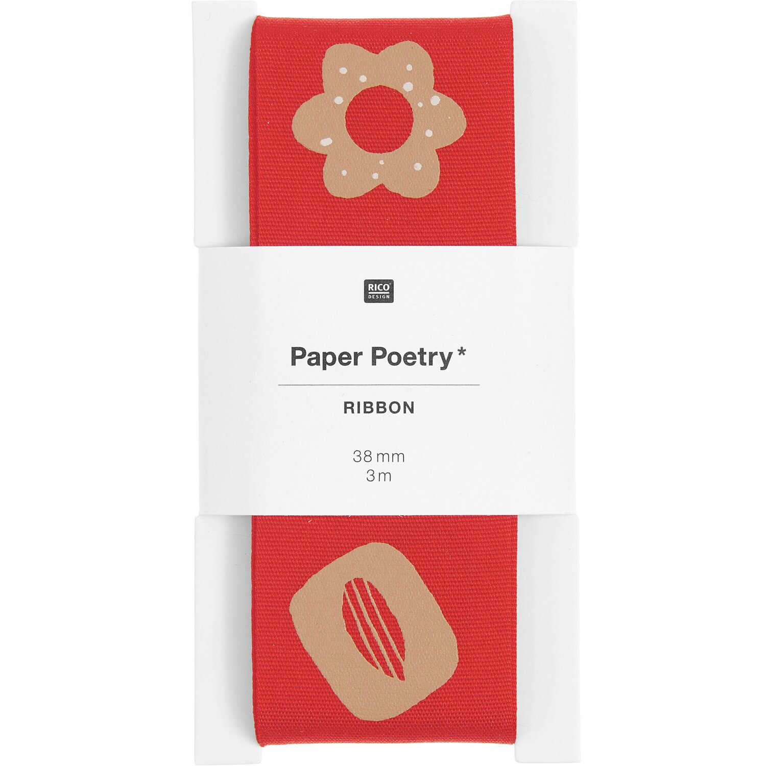 Paper Poetry Taftband Plätzchen 38mmx3m von Rico Design