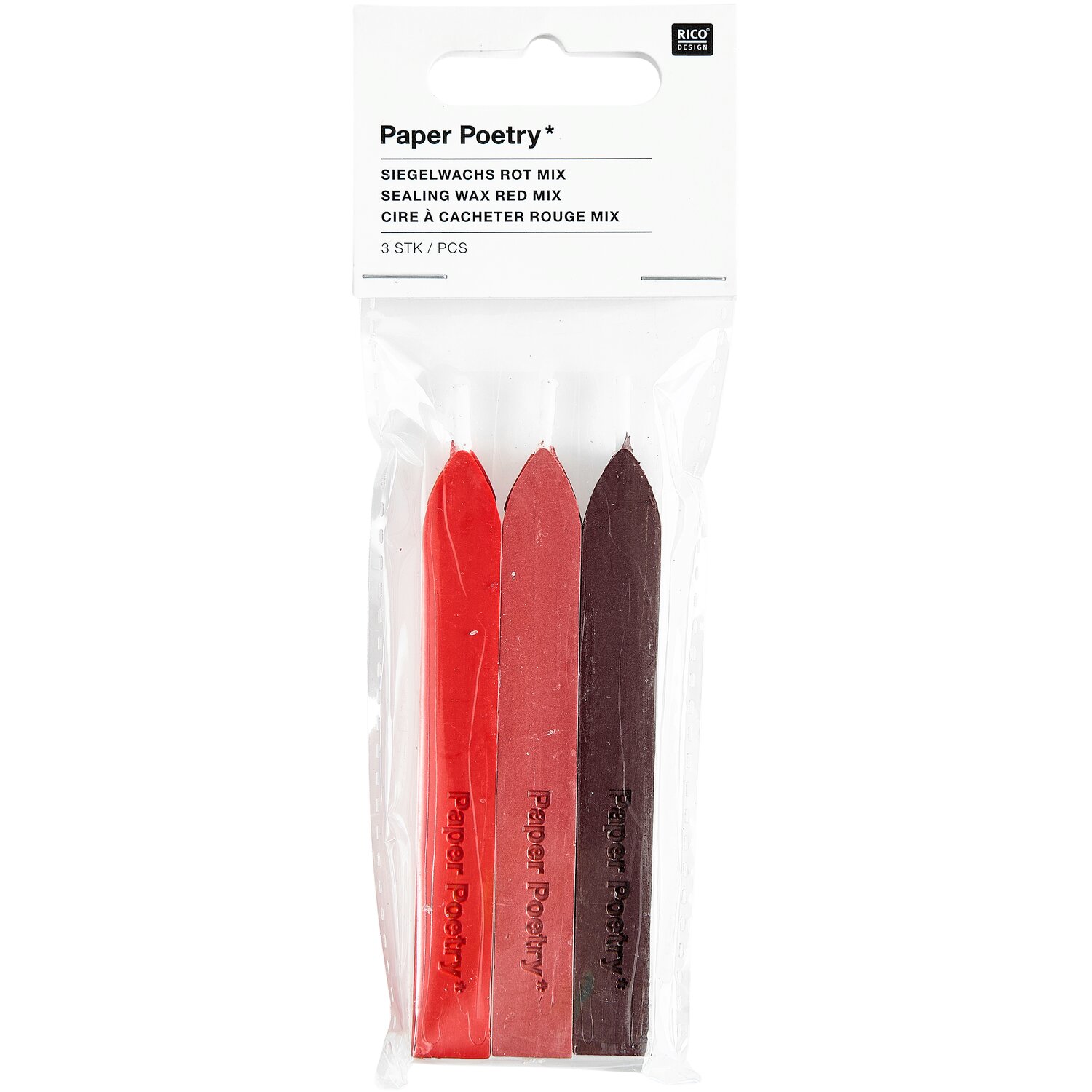 Siegelwachs Sticks Farbe Rottöne von Rico Design