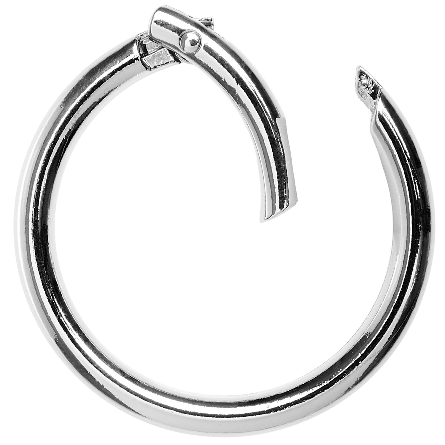 Karabiner-Ring Ø4,8cm Farbe Silber von Rico Design