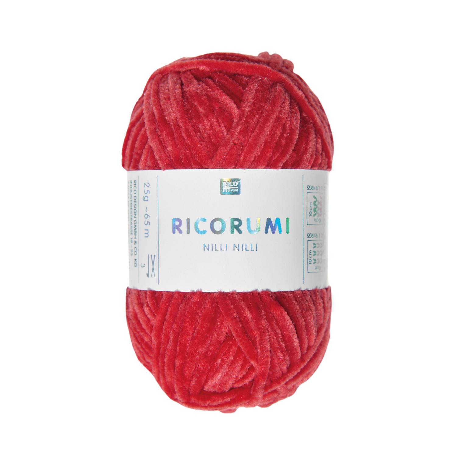 Ricorumi Nilli Nilli 25g Farbe Rot von Rico Design Ricorumi Nilli Nilli: Weiches, rotes Garn von Rico Design, ideal für kreative Häkelprojekte. 25g Knäuel für vielseitige Anwendungen.