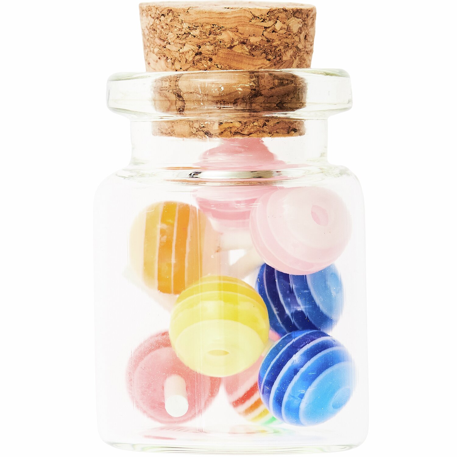 Miniatur Glas mit Lollies 10-teilig von Rico Design