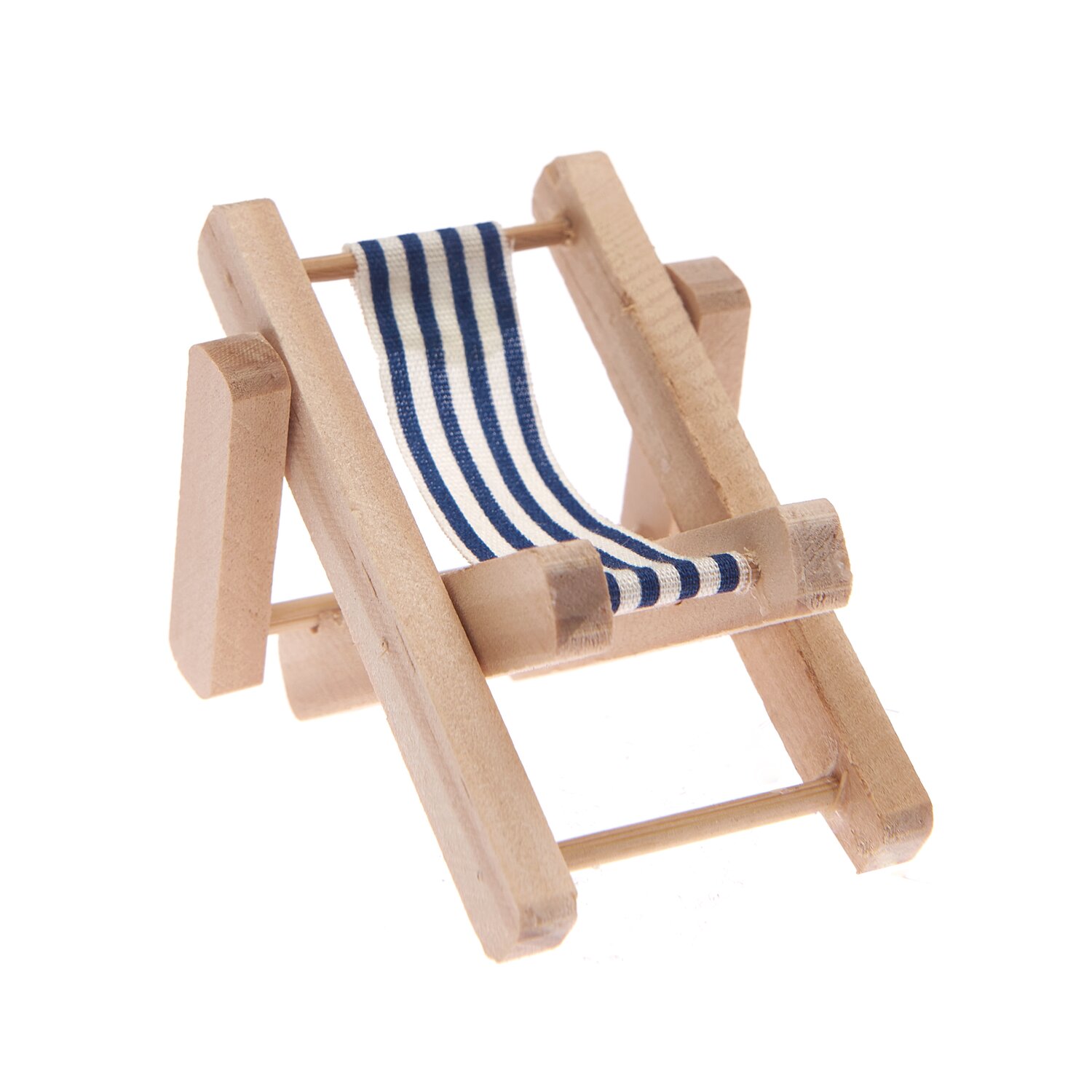 Deko-Liegestuhl blau-weiß von Rico Design