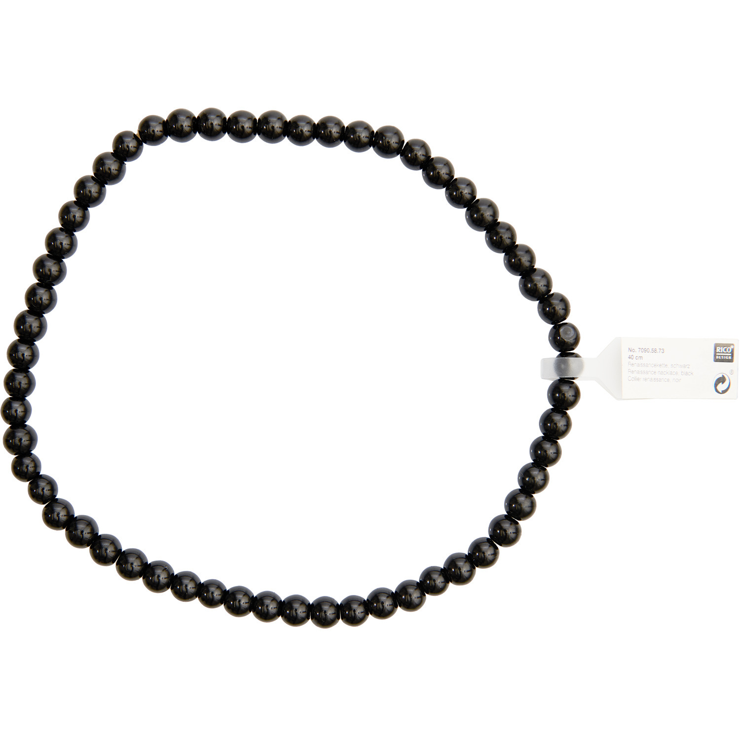 Renaissance-Kette schwarz 40cm