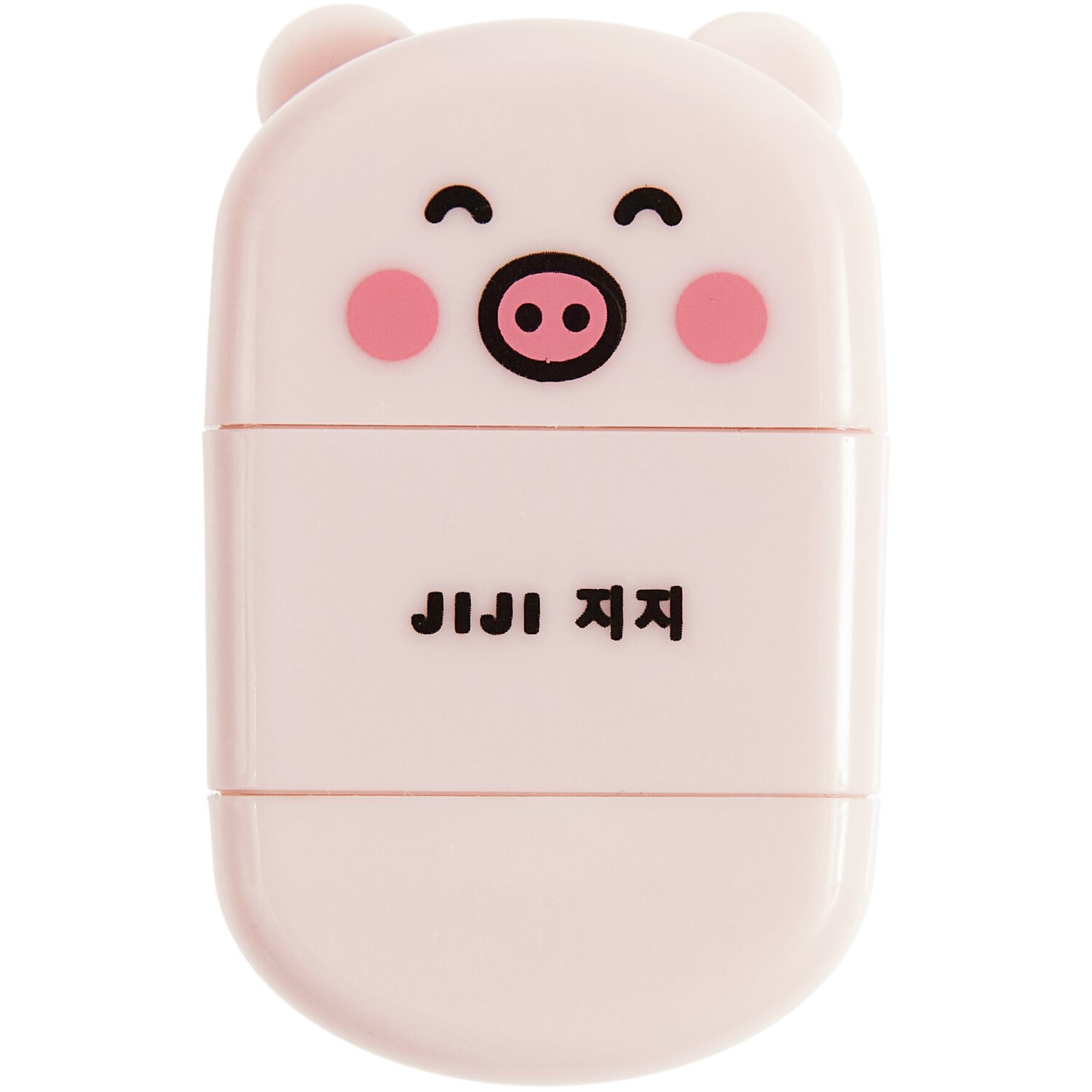 Paper Poetry Radiergummi mit Anspitzer Schwein in Rosa, 32x18x51mm, mit süßem Schweinegesicht. Ideal für Schule und Büro.