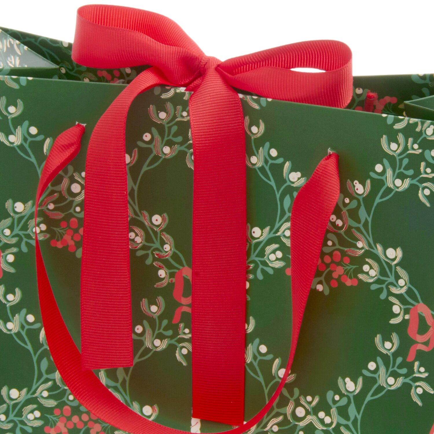 Geschenktüte Advent Mistelzweig Kerzen S 18x28,5x1,5cm von Rico Design