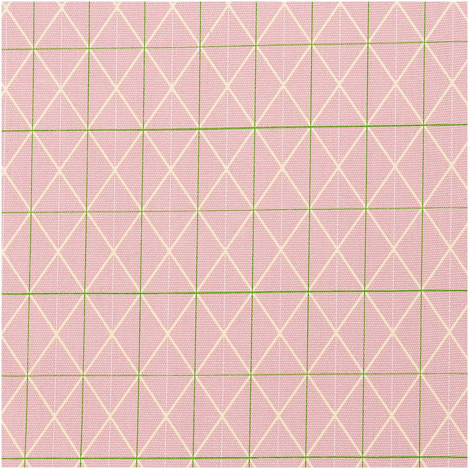 Druckstoff Canvas Raster rosa 50x140cm